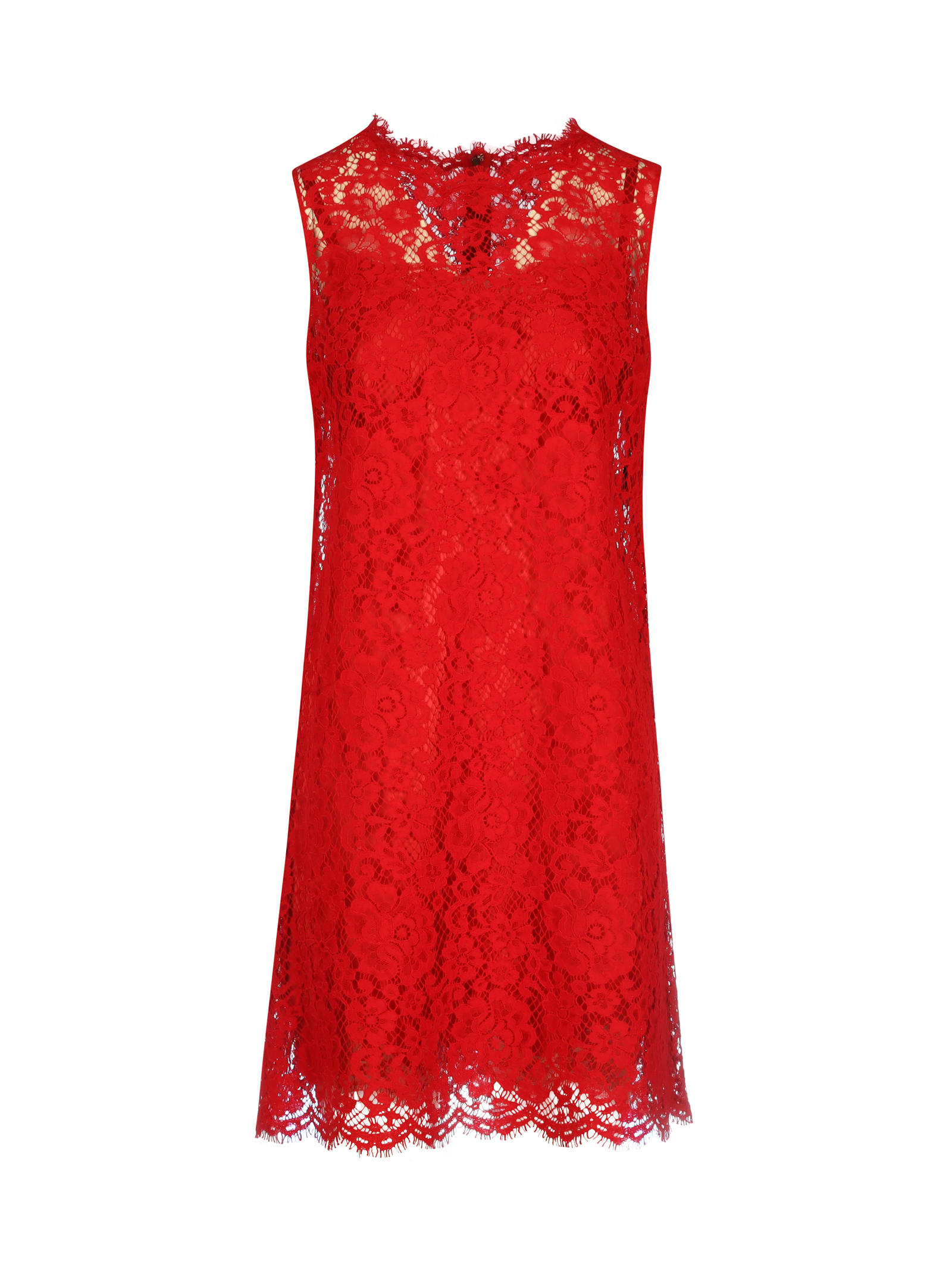 Dolce & Gabbana Dress In Rosso Brillante
