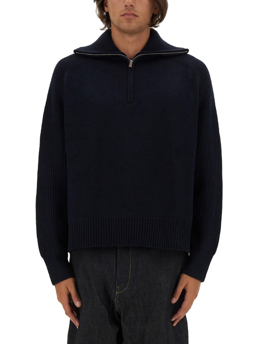 Shop Studio Nicholson Wool Jersey. In Blue