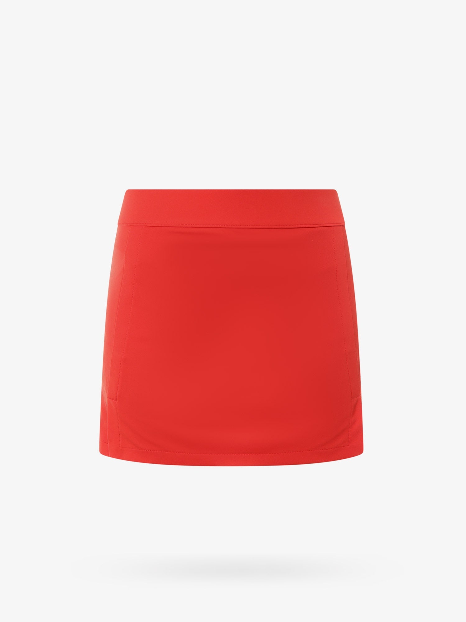 Shop J. Lindeberg Technical Fabric Midi Skirt In Red