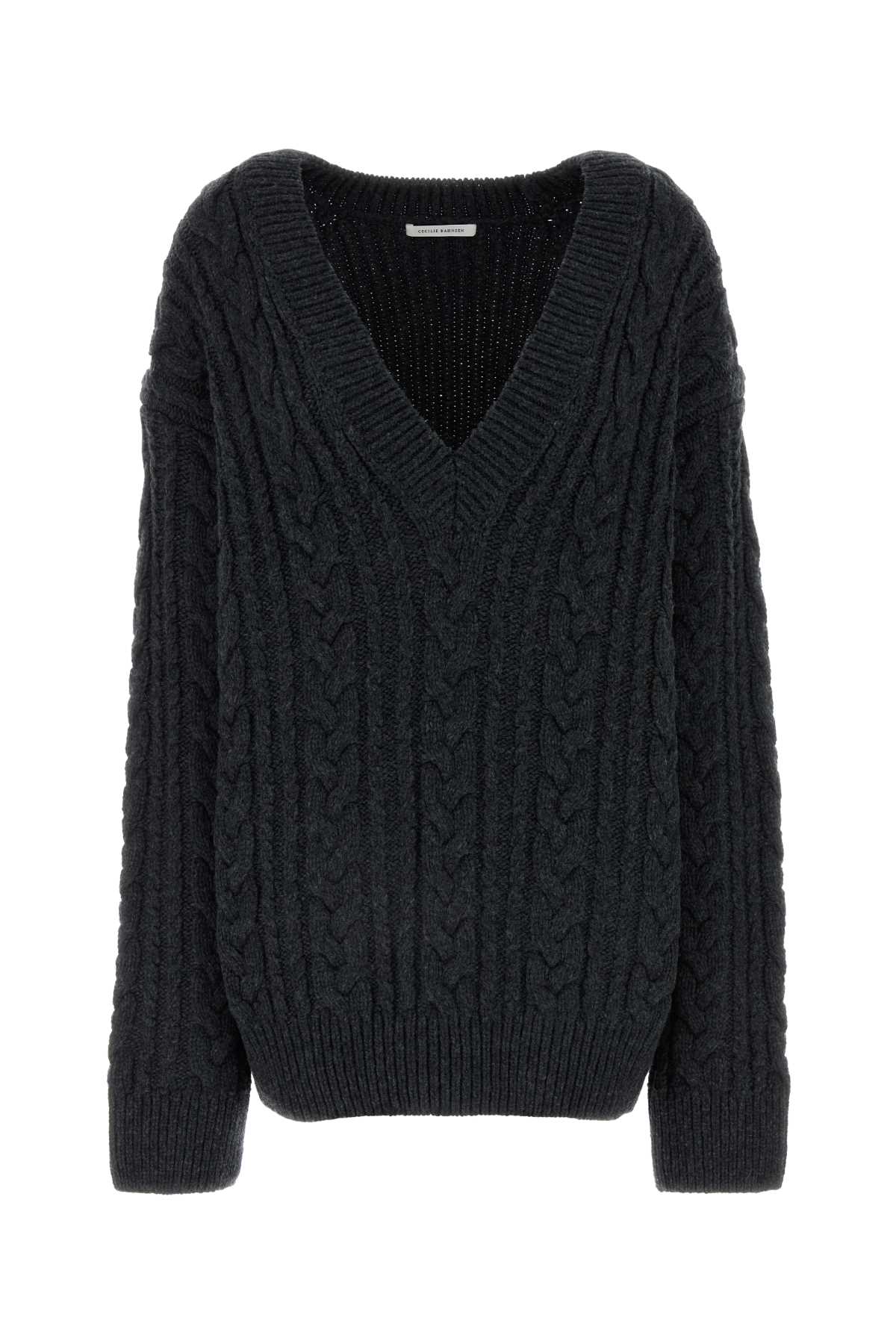 Charcoal Wool Oversize Alia Sweater