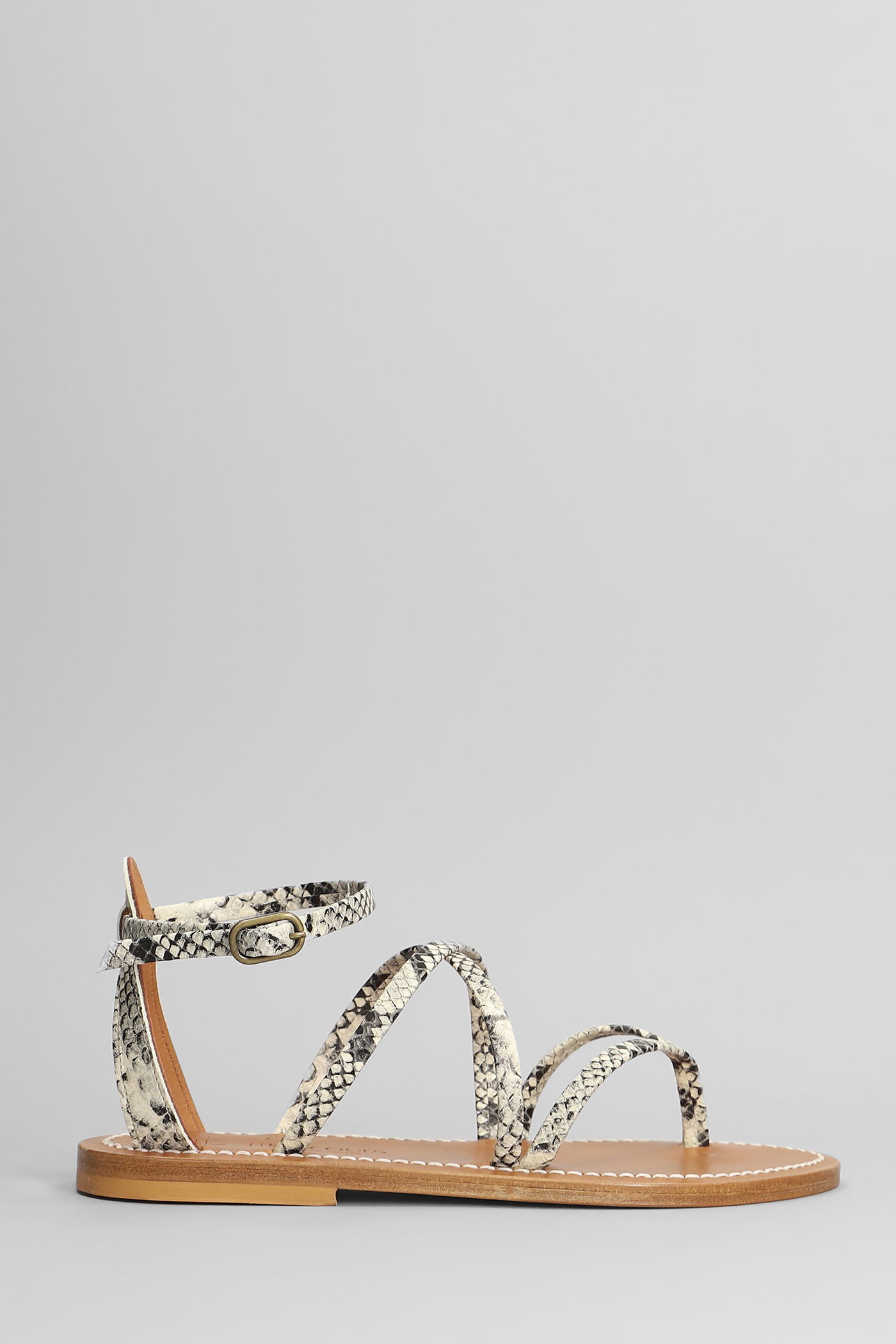 K.Jacques K. Jacques Epicure F Flats In Beige Leather