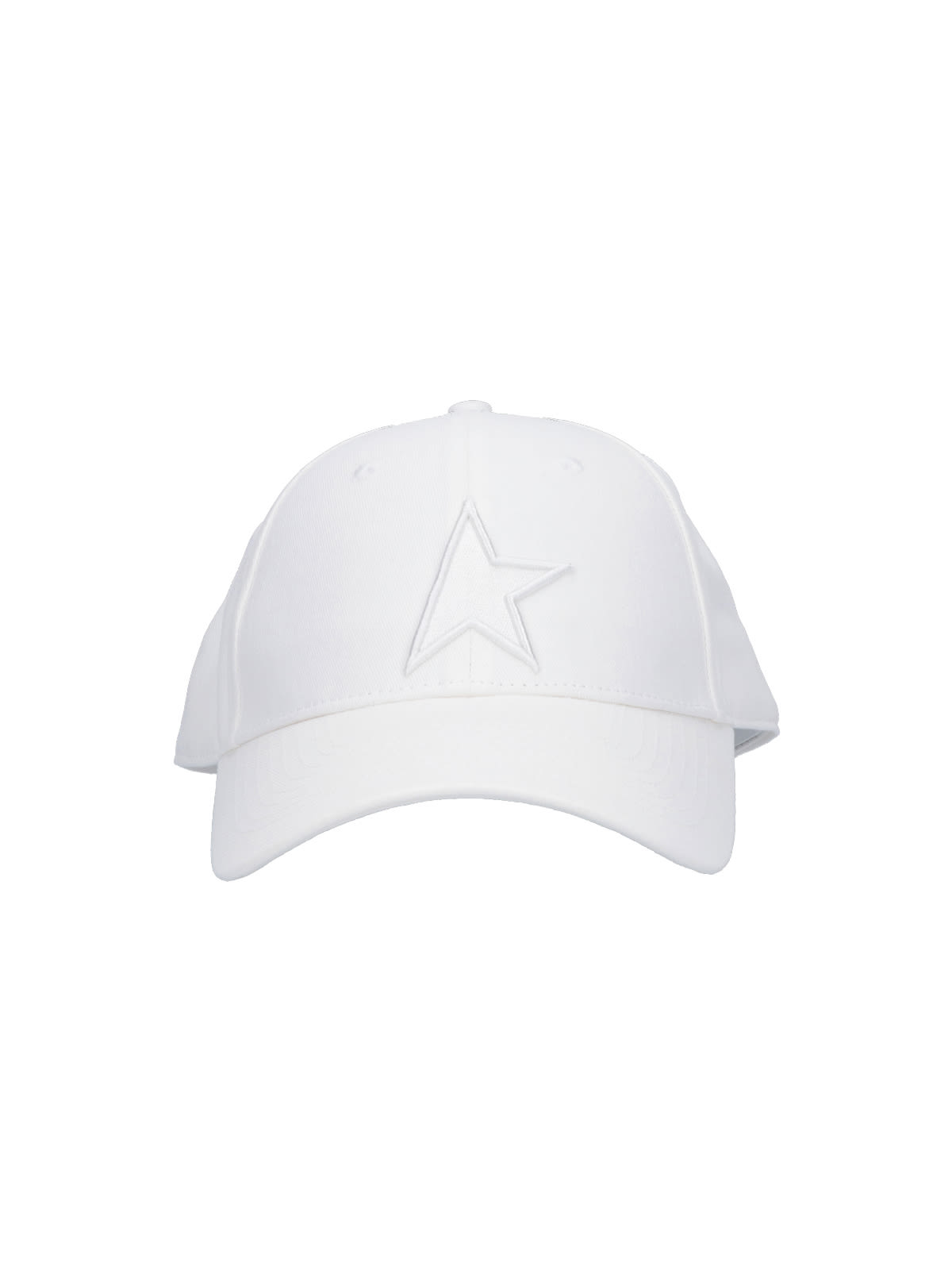 Golden Goose Star Baseball Cap In White
