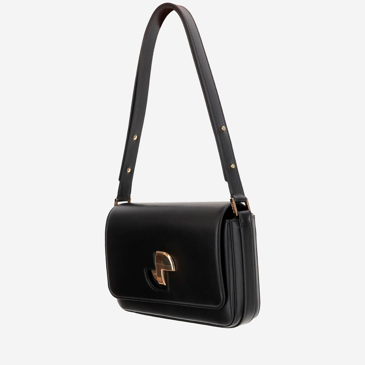 PATOU LE CLASSIC LOCK LEATHER BAG 