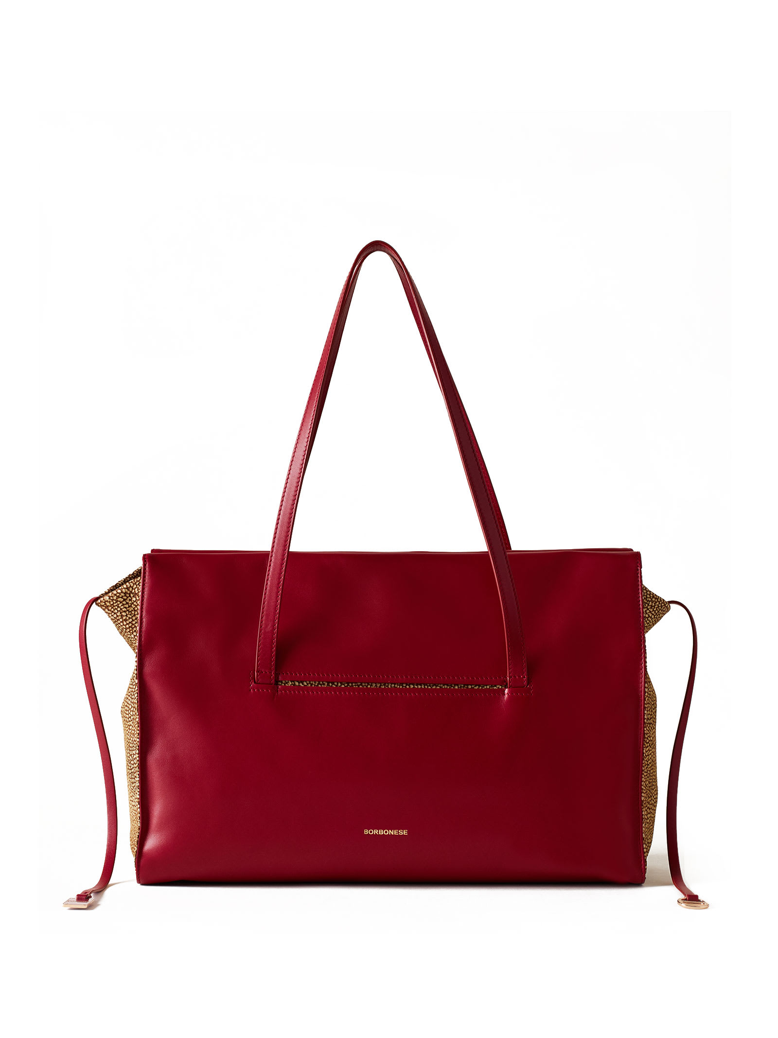 Borbonese Large Shopping Bag In Nappa Leather