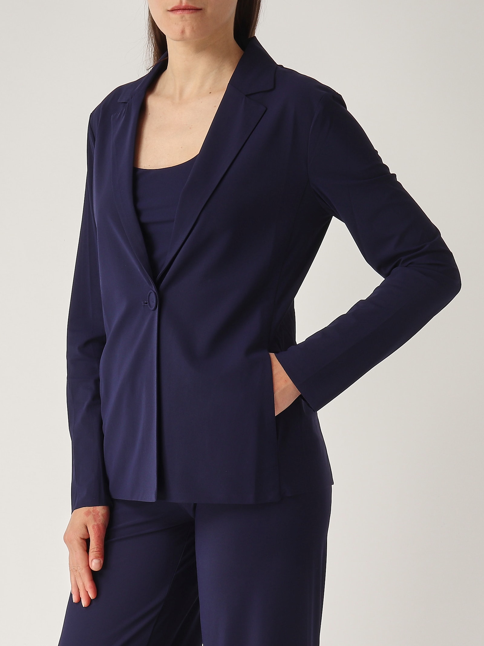 Maliparmi Poliammide Jacket In Blue