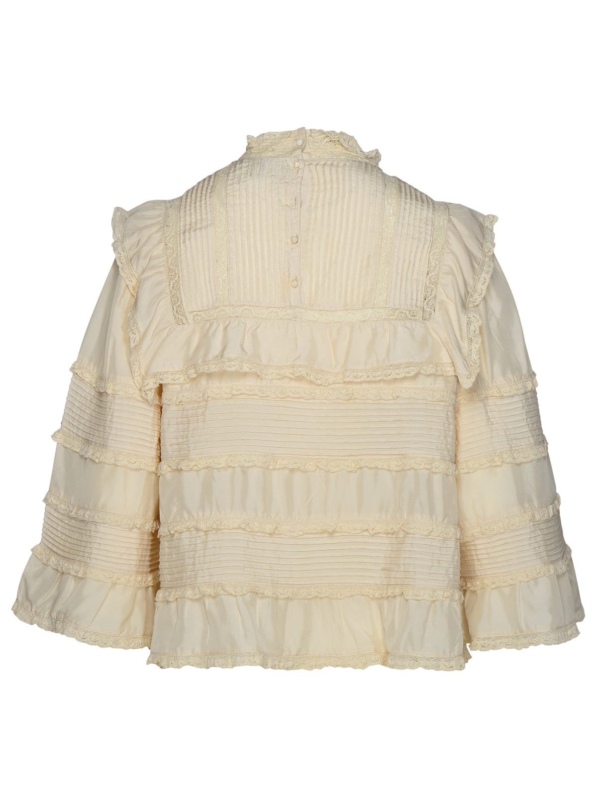 Isabel Marant Zalmara Blouse In Beige