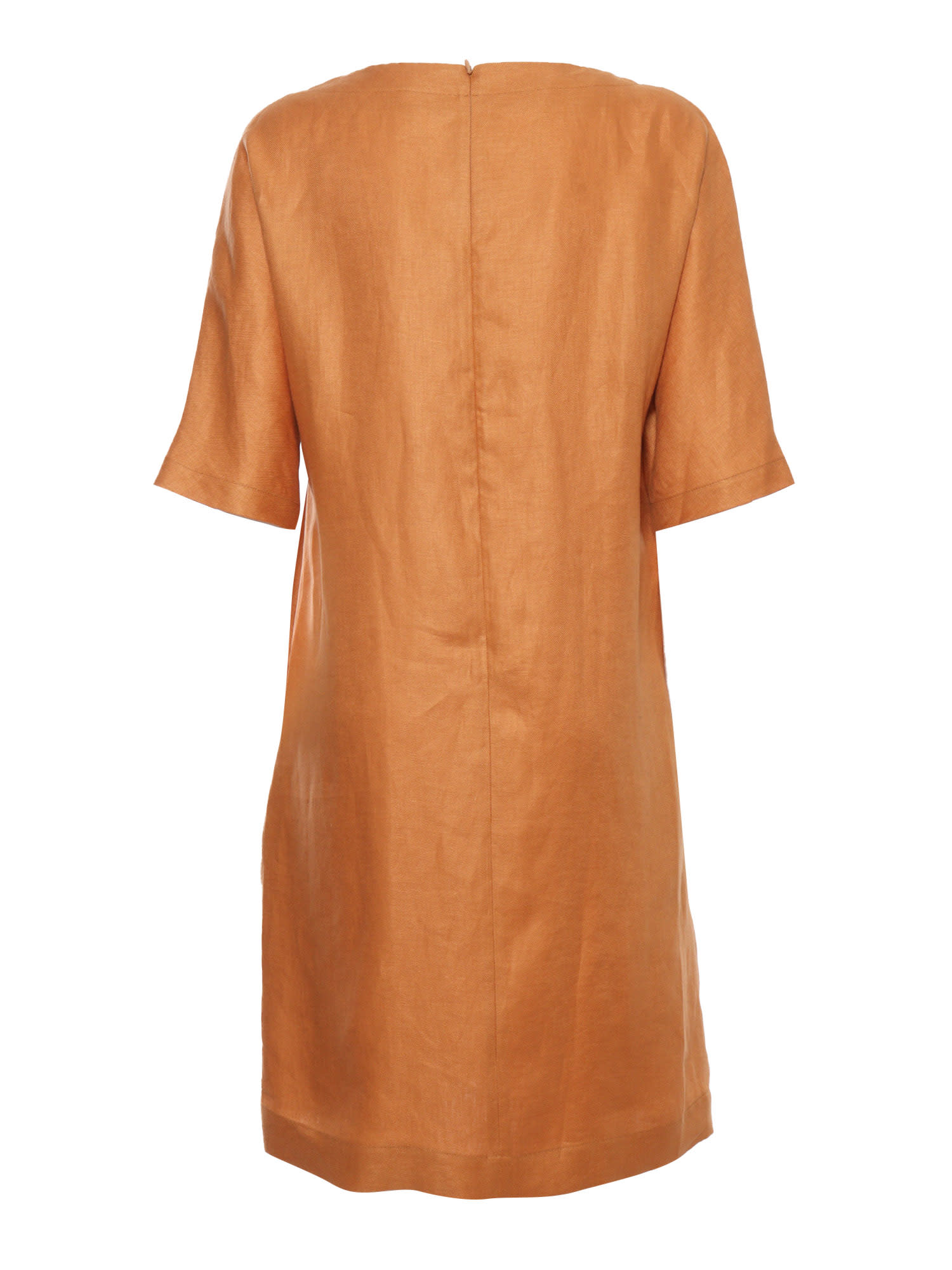 Shop Antonelli Orange Linen Dress