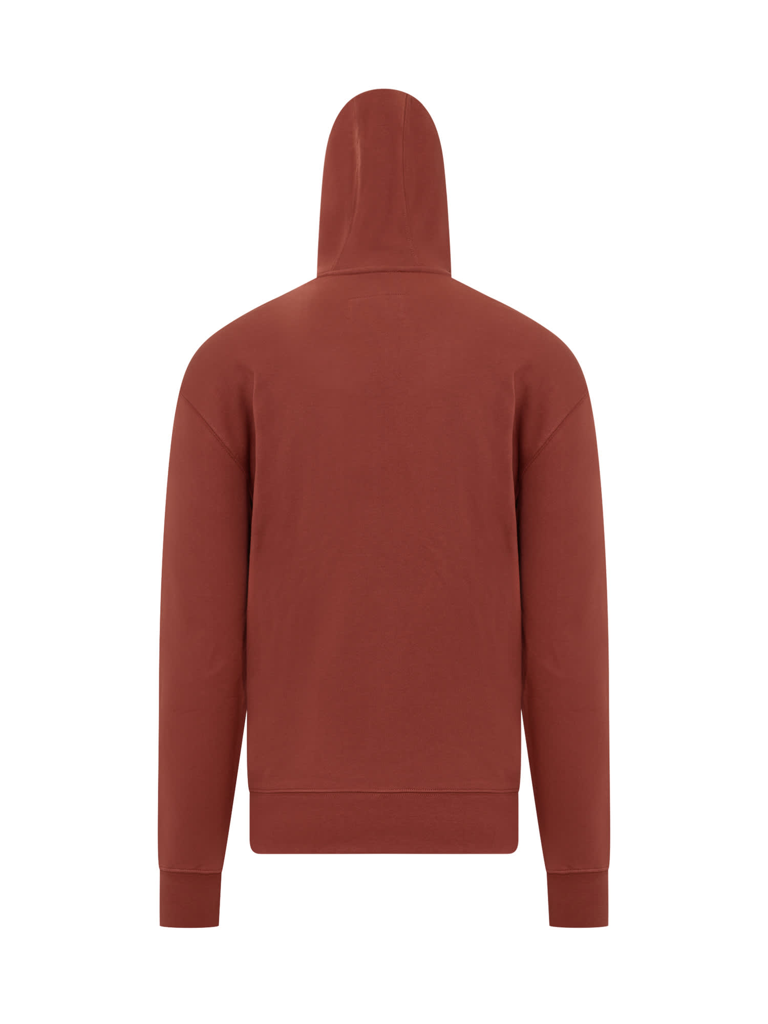 Shop A-cold-wall* Essential Hoodie In Burnt Red