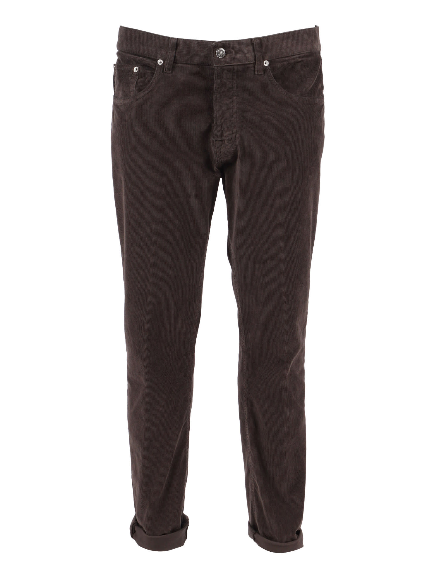 Dondup Corduroy Trousers In Brown