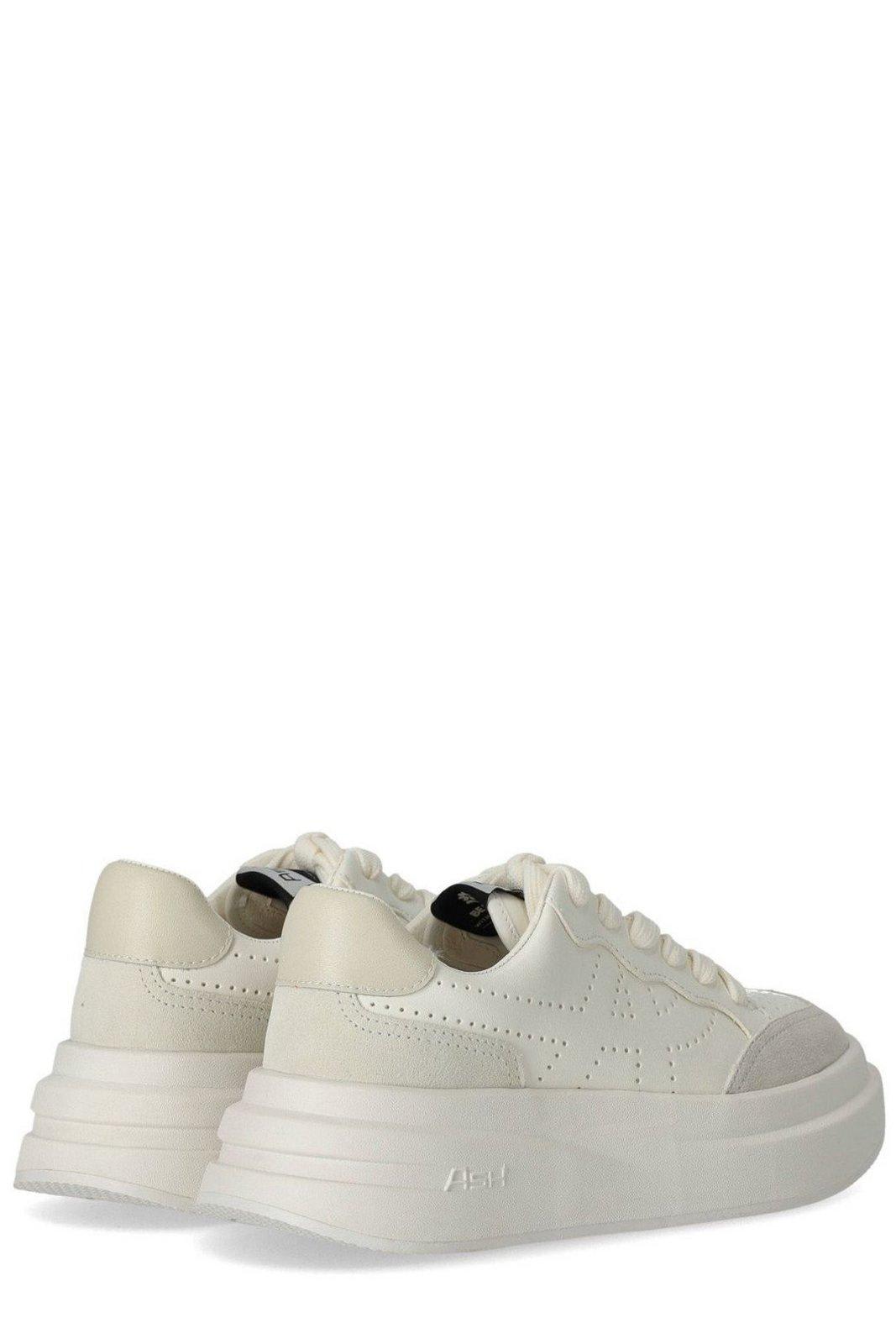 Shop Ash Impuls Bis Perforated Detailed Chunky Sneakers In Bianco