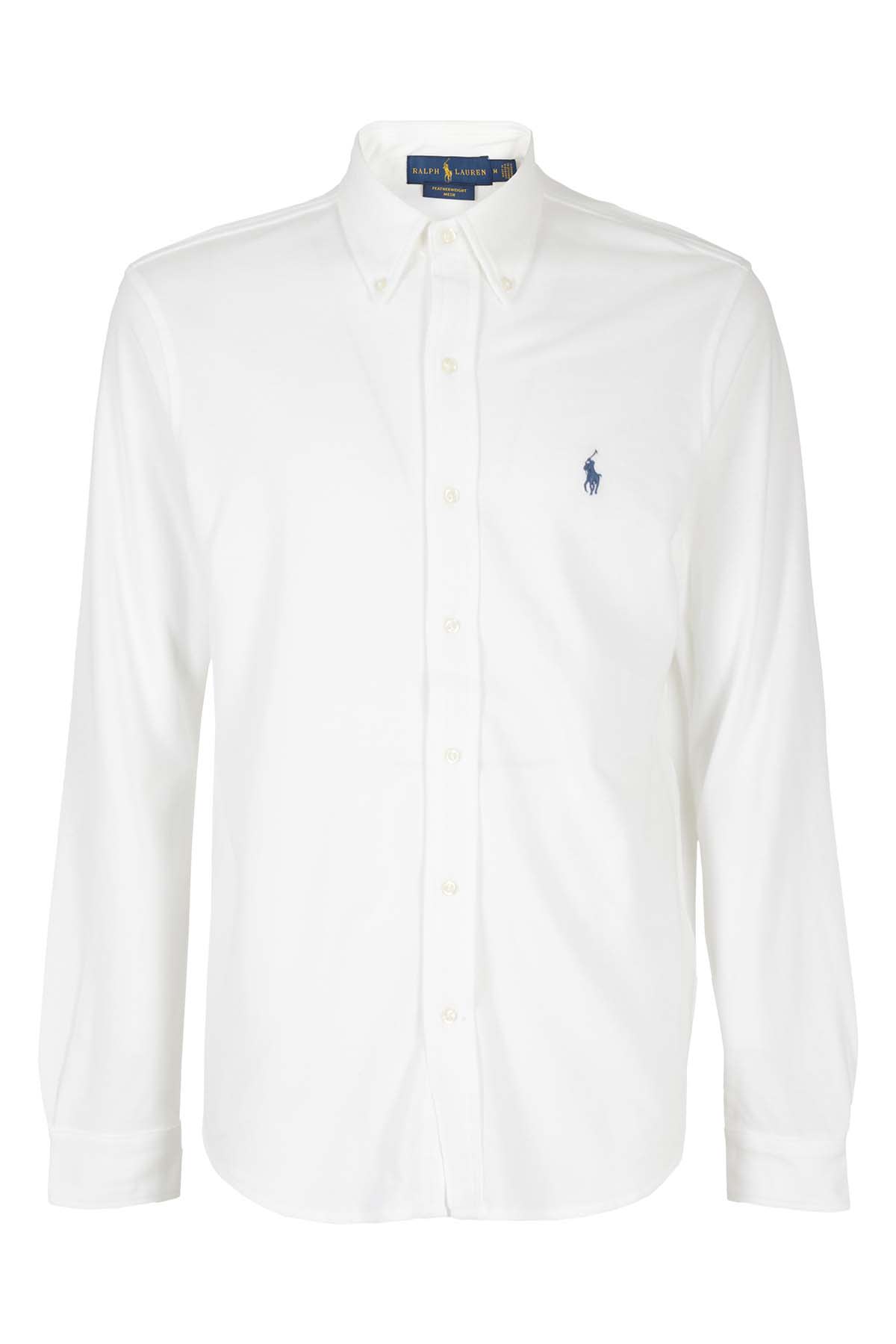 Shop Polo Ralph Lauren Long Sleeve Knit In White