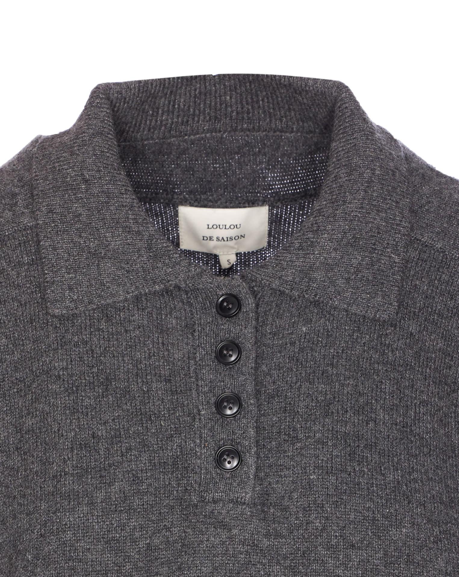 Loulou Studio Homere Lds Sweater In Gray
