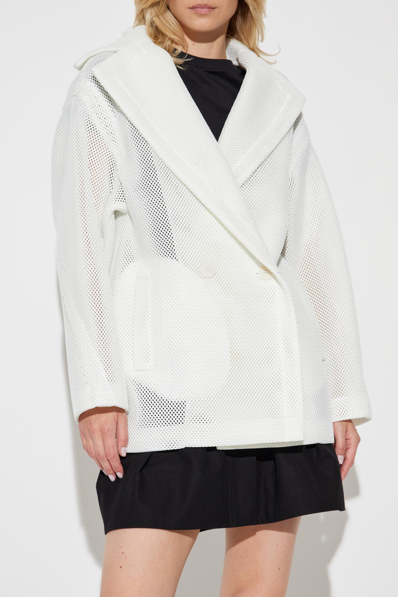 Max Mara Double-breasted Blazer In White