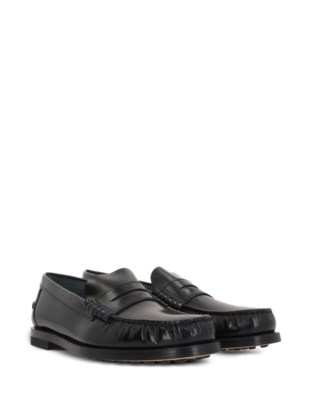 Shop Tod's Loafers In Black