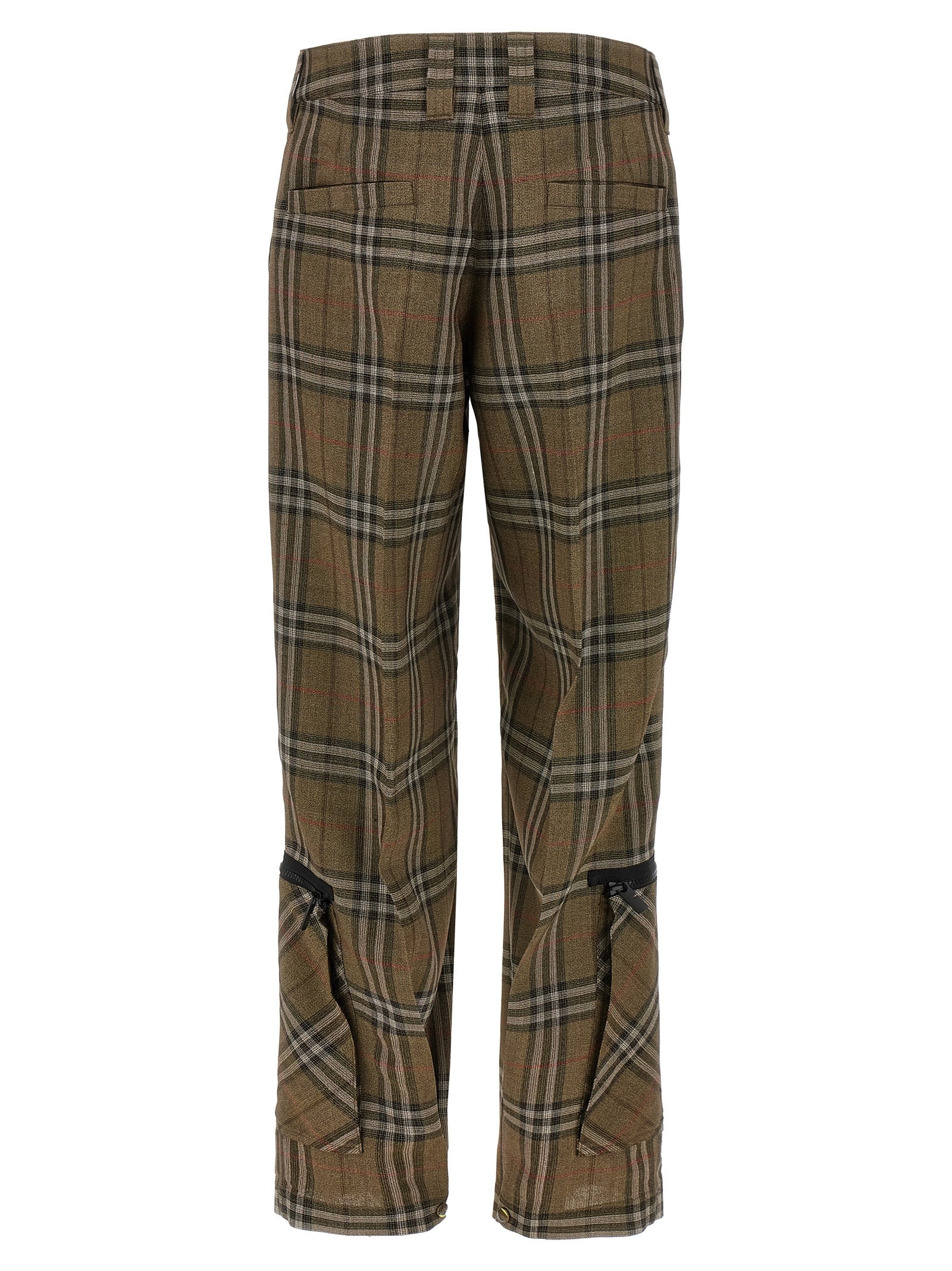 Burberry Cargo Pant With Embroidered Viscose Blend