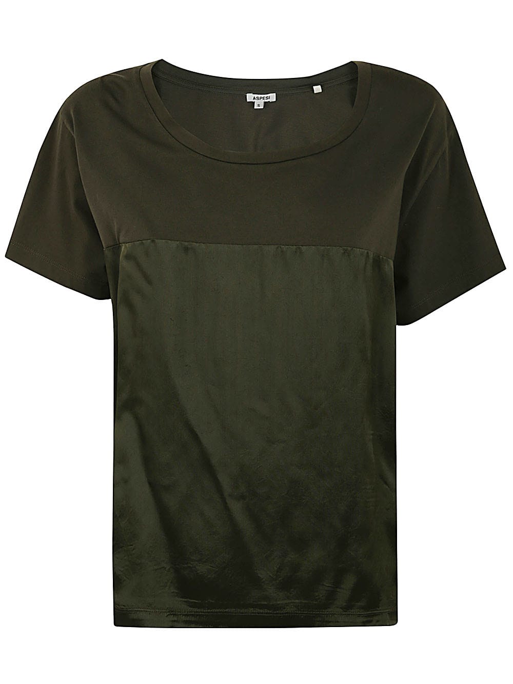Shop Aspesi Mod Z183 T-shirt In Military