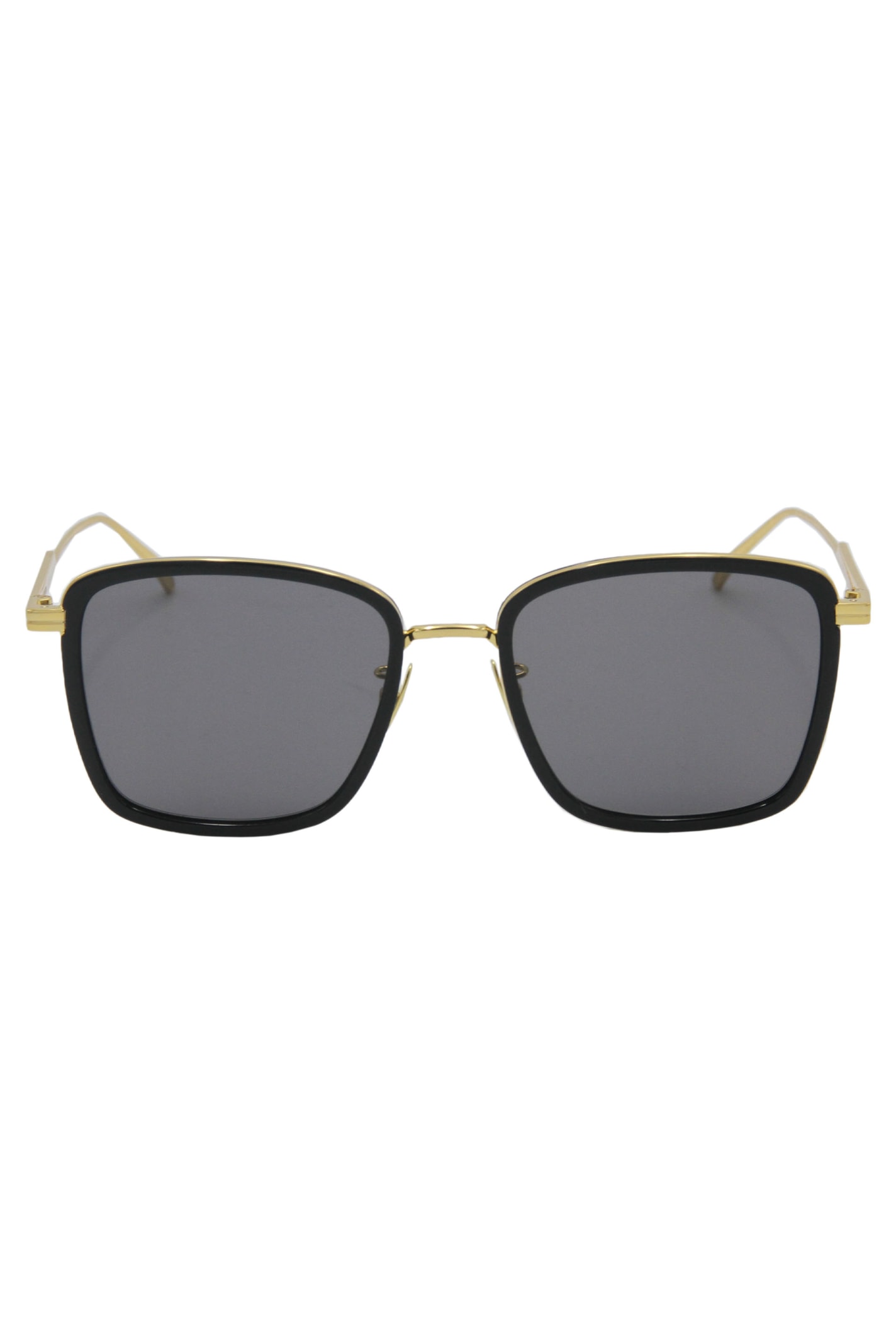 Shop Bottega Veneta Squared Sunglasses In Black