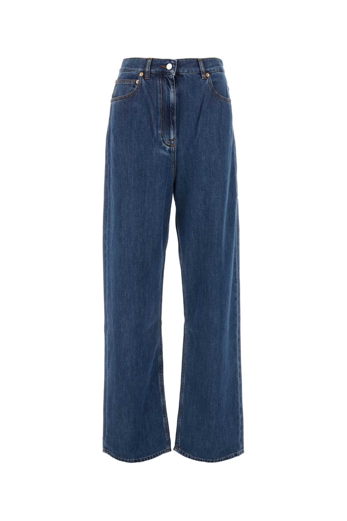Valentino Denim Wide-leg Jeans