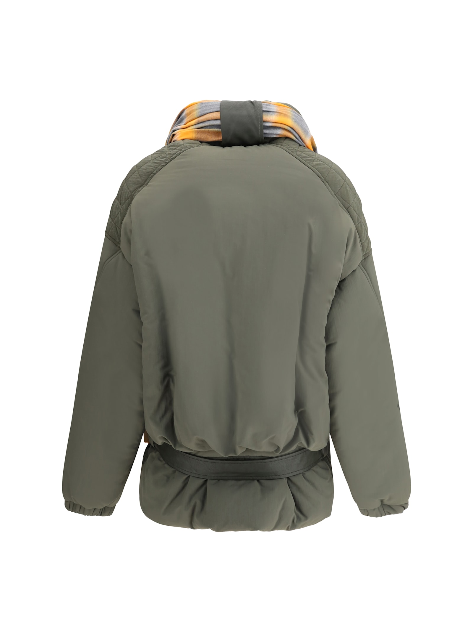 Marbell Green Polyamide Shell Jacket In Gray