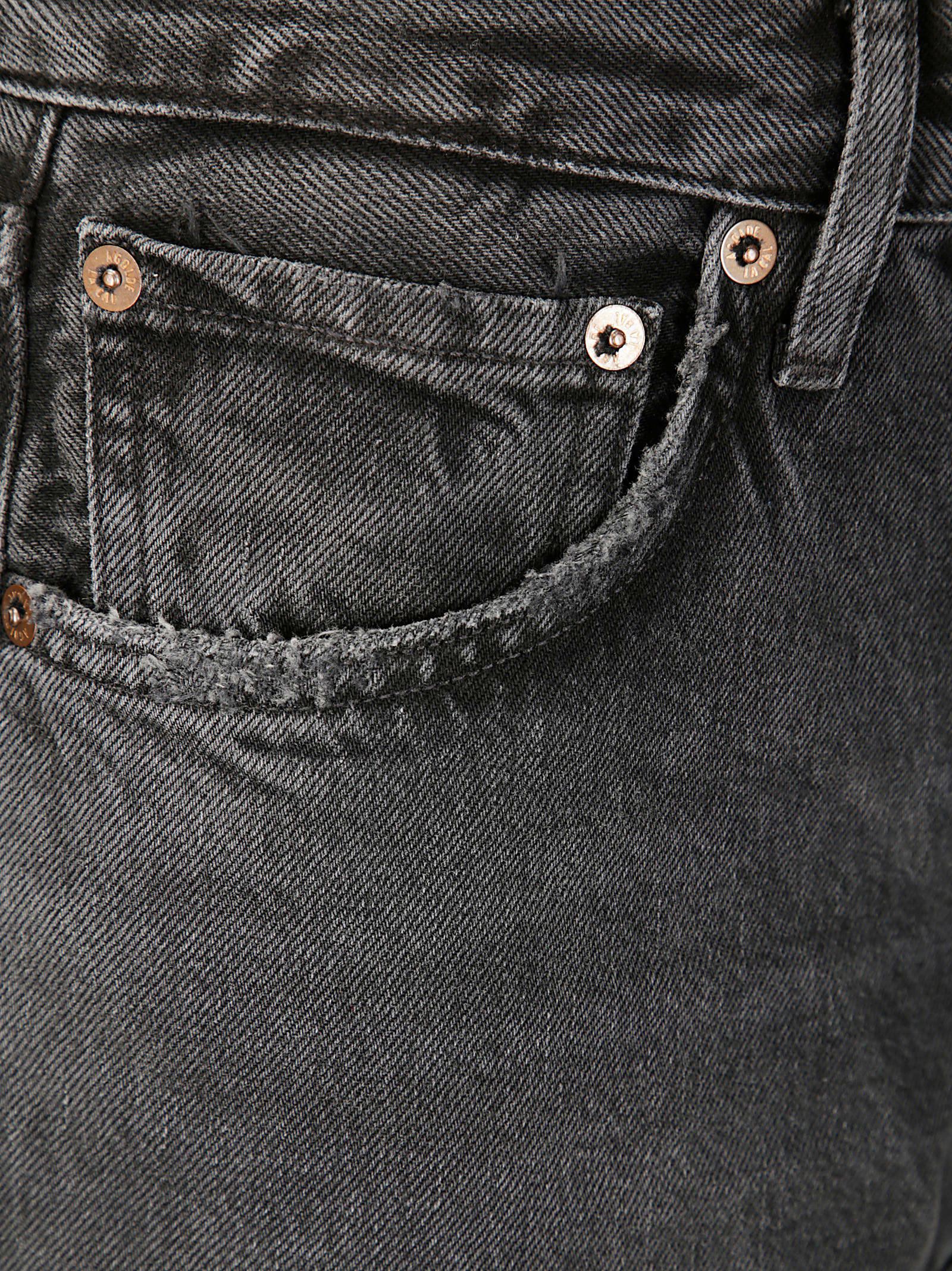 Agolde Blue Jeans With High Waist And Logo Patch On The Rear In Gray