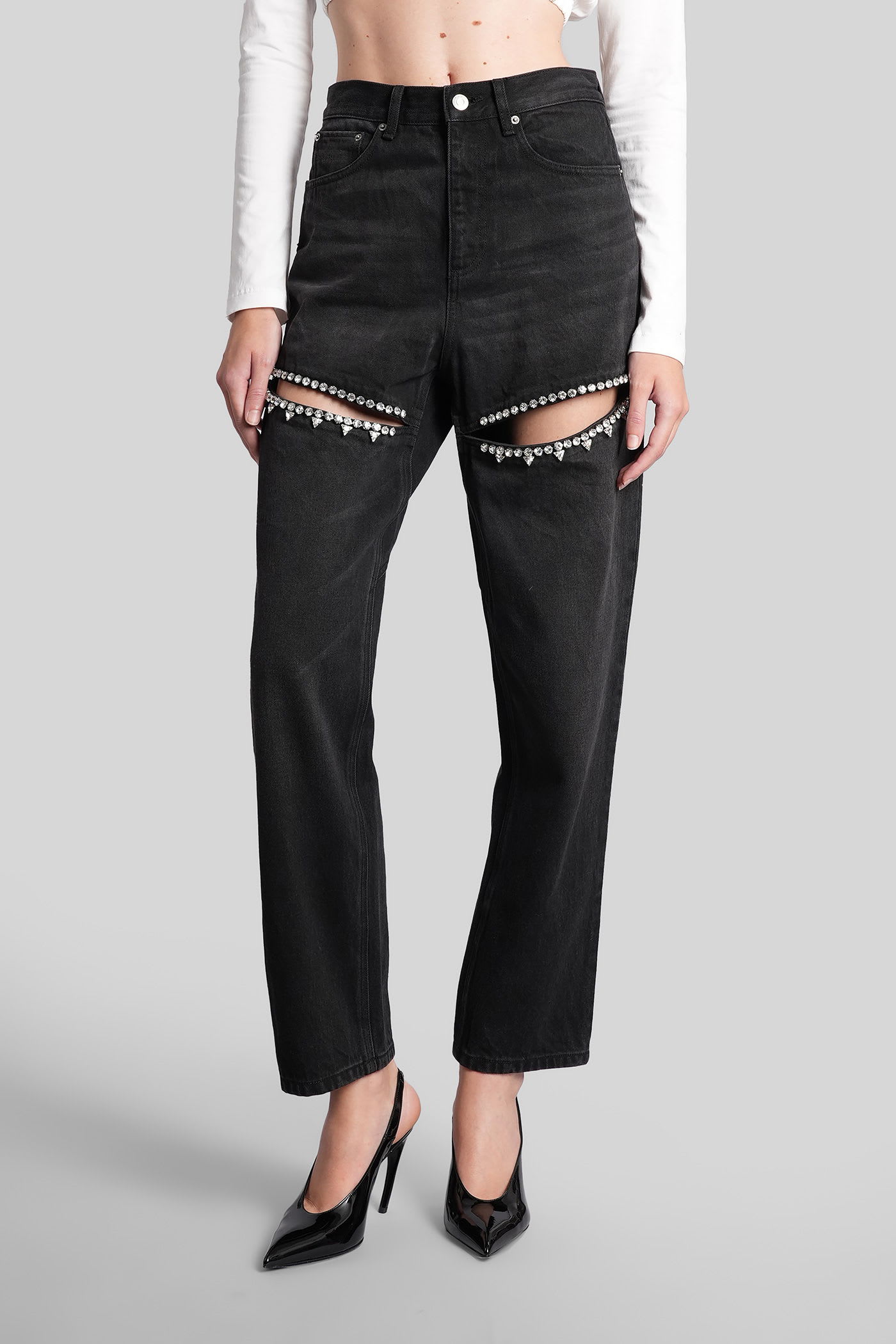 Area Jeans In Black Denim In Black