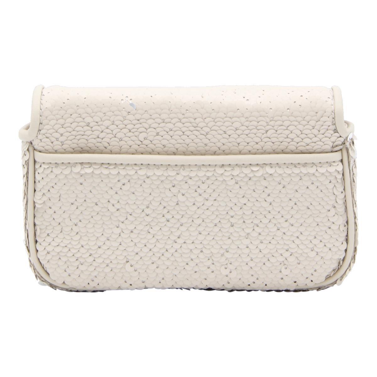 Shop Marc Jacobs The Sequin J Marc Mini Shoulder Bag In Silver