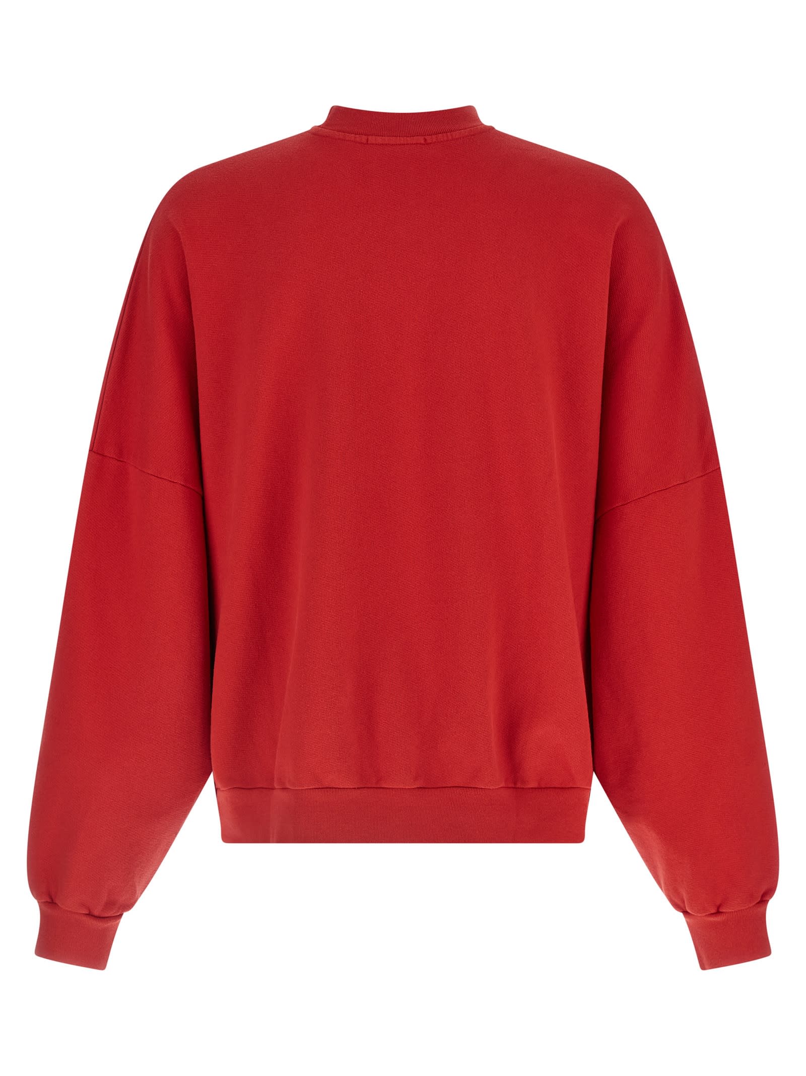 Willy Chavarria Diablo Hooligan Sweatshirt In Red