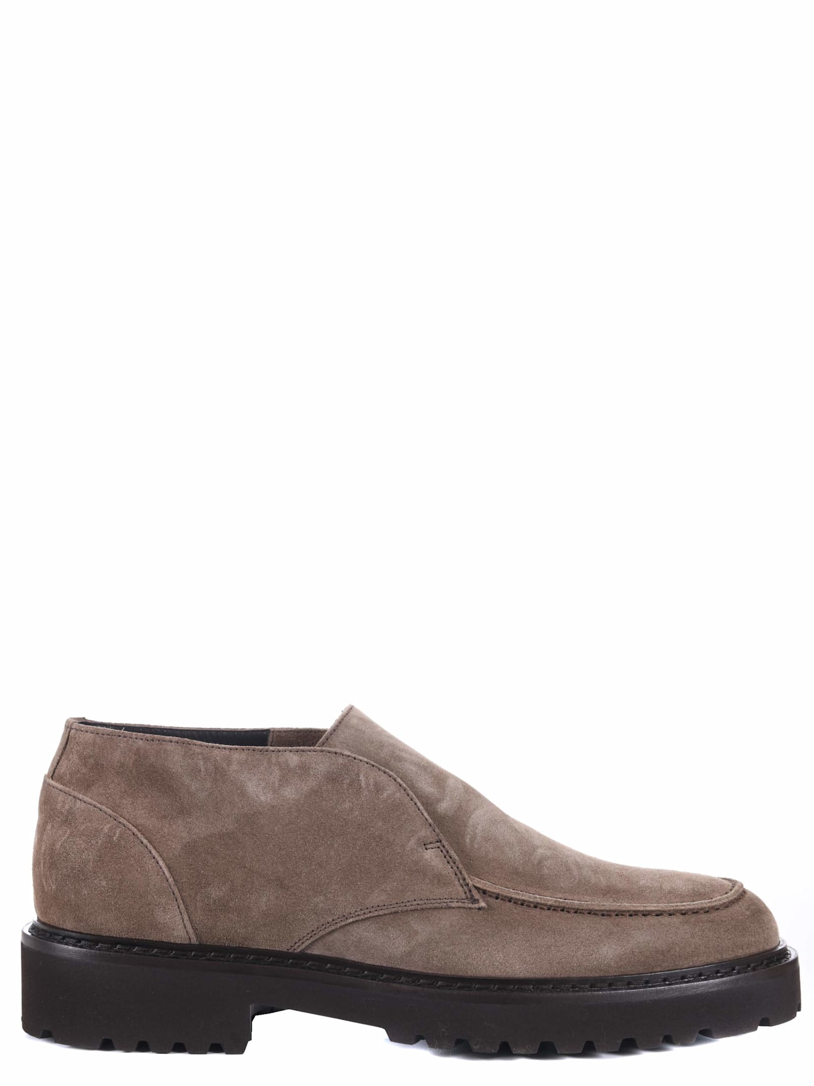 Shop Doucal's Doucals Ankle Boot In Dove Grey