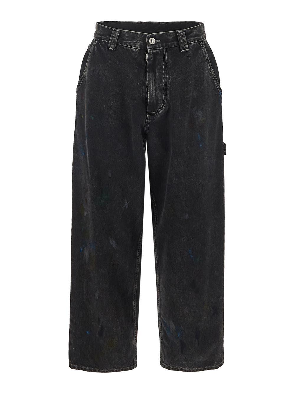 Shop Maison Margiela Pants Jeans In Black