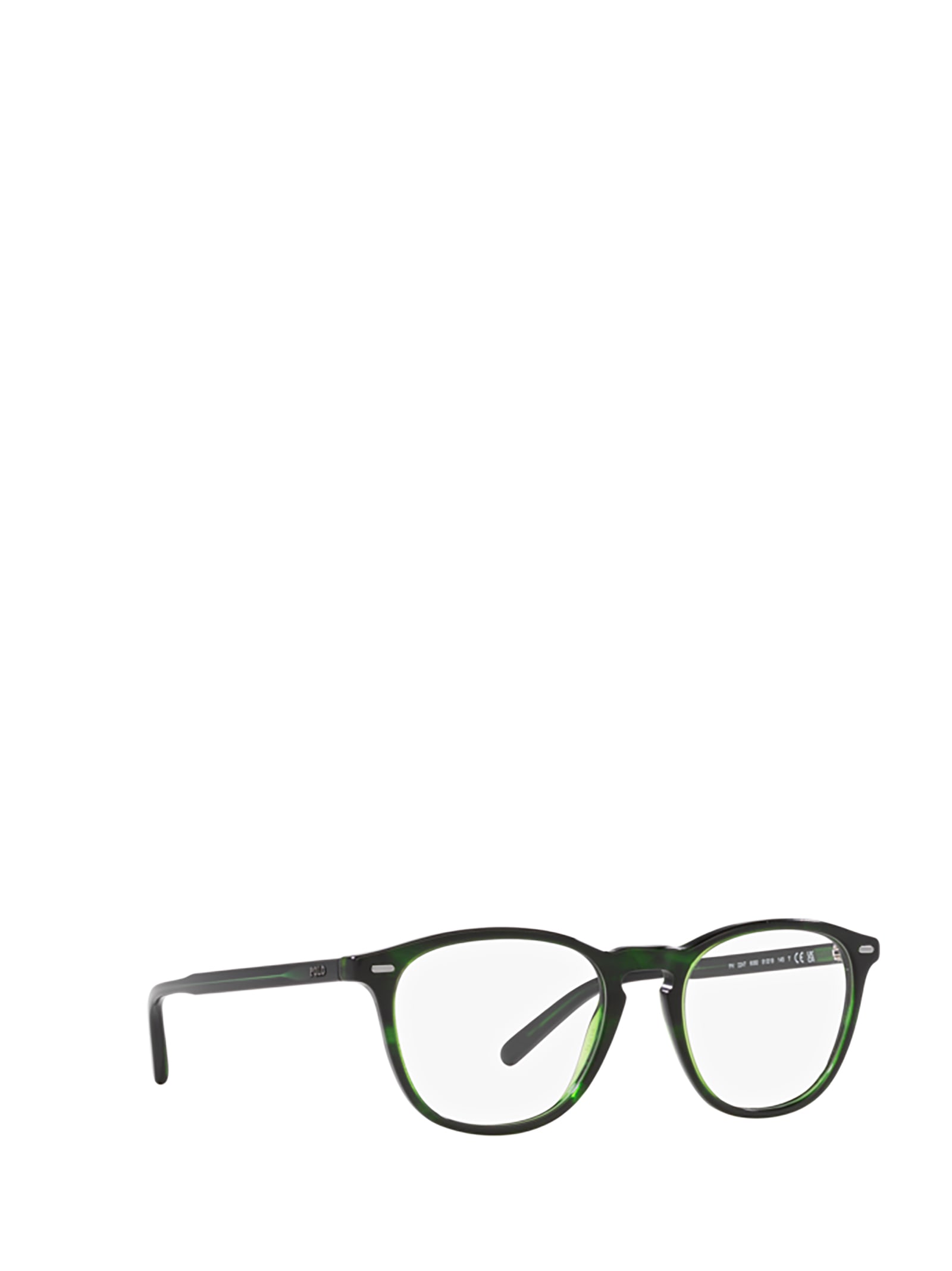 Shop Polo Ralph Lauren Ph2247 Shiny Transparent Green Glasses