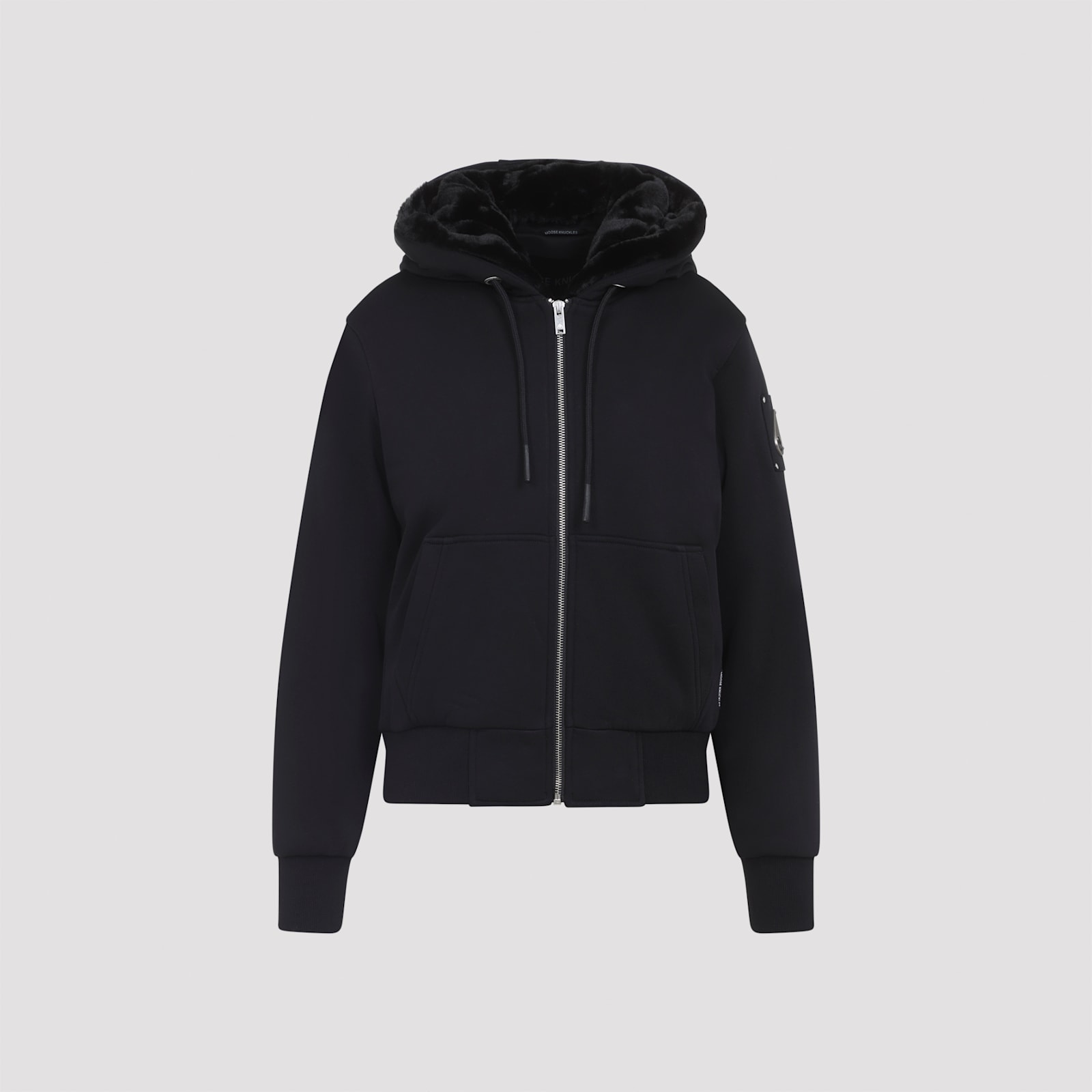 Moose Knuckles Moose Knuckes Madison Bunny Gold Jacket In Black