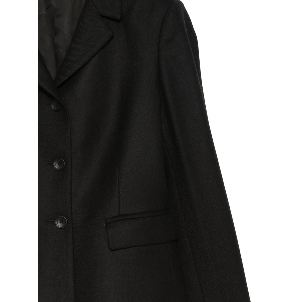 Tagliatore Three-button Wool Jacket In Black