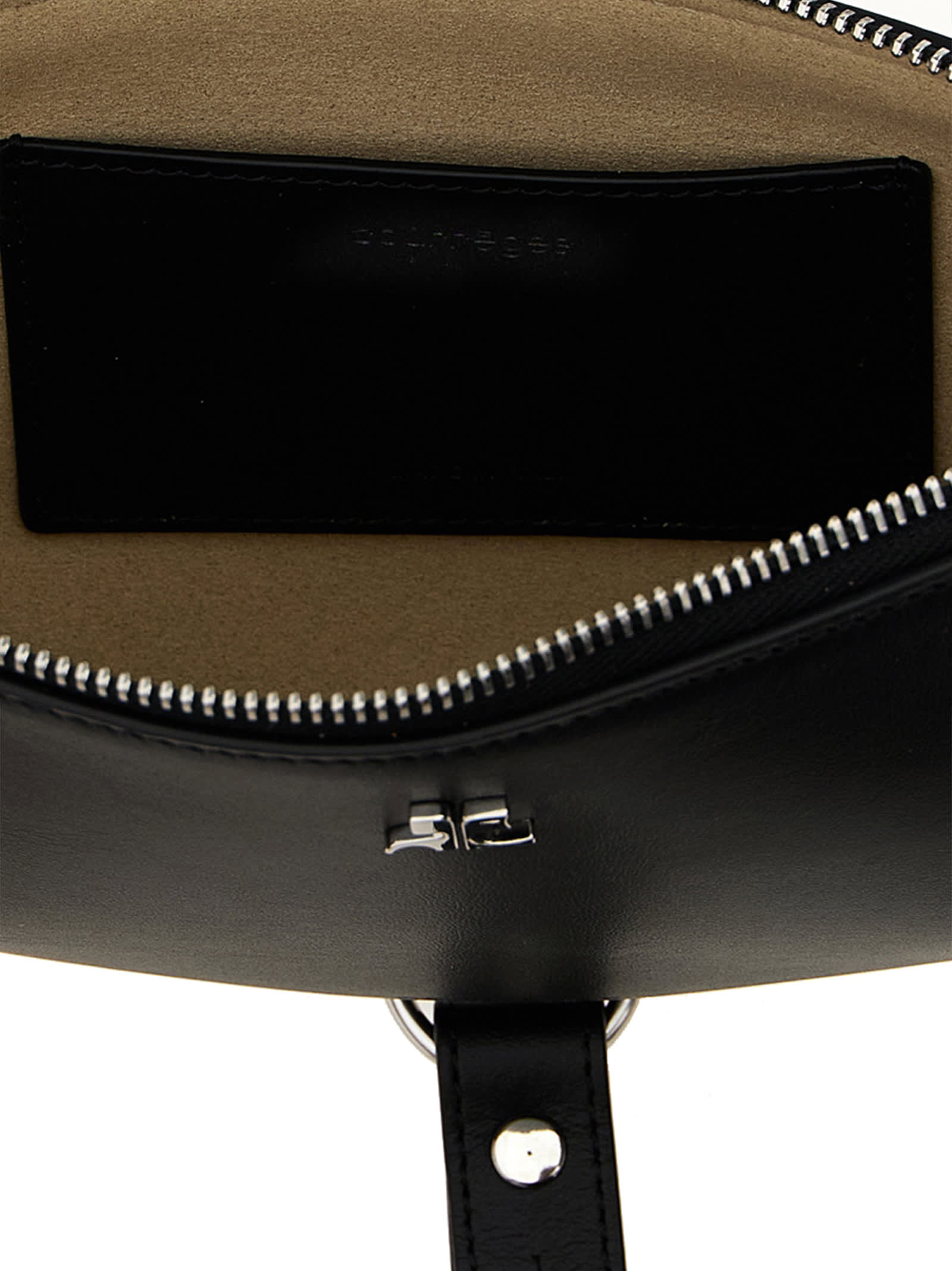 Courrèges Holy Eclipse Shoulder Bag In Black