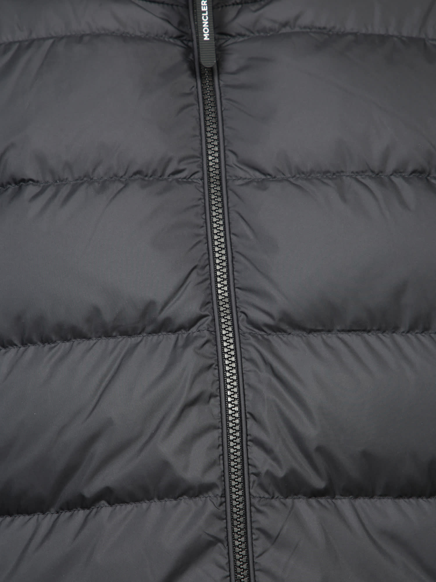 Shop Moncler Black Zip Cardigan Jacket