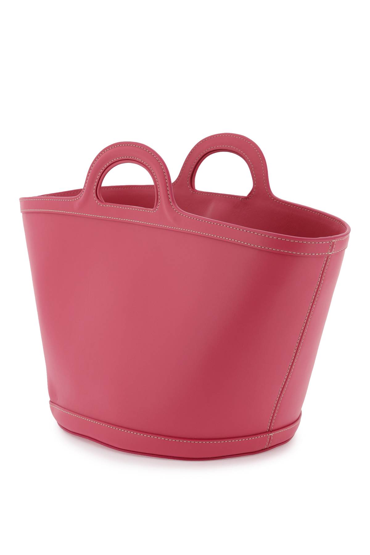 Marni Leather Small Tropicalia Bucket Bag In Lightorchid