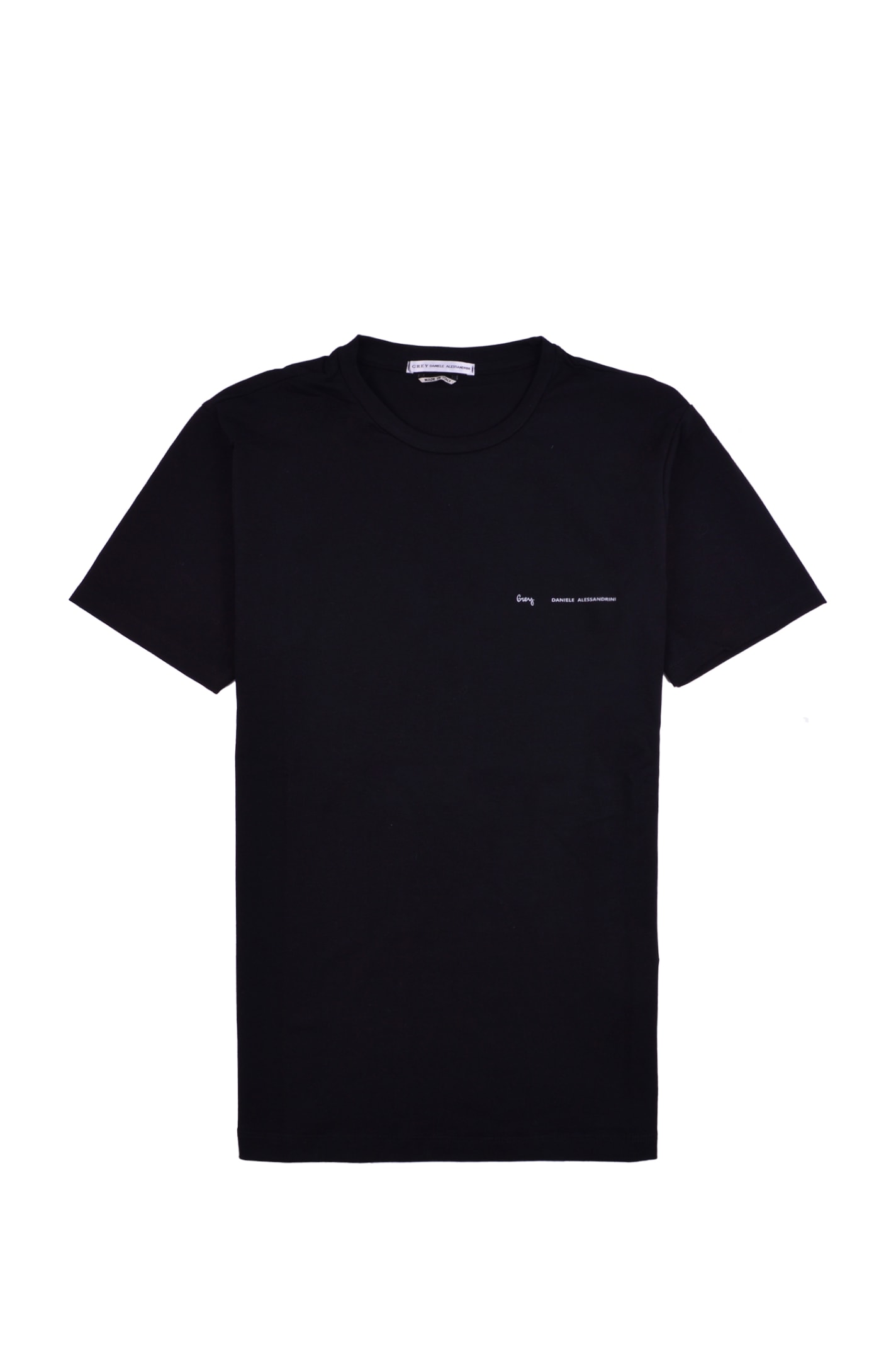 Daniele Alessandrini T-shirt With Mini Logo In Black