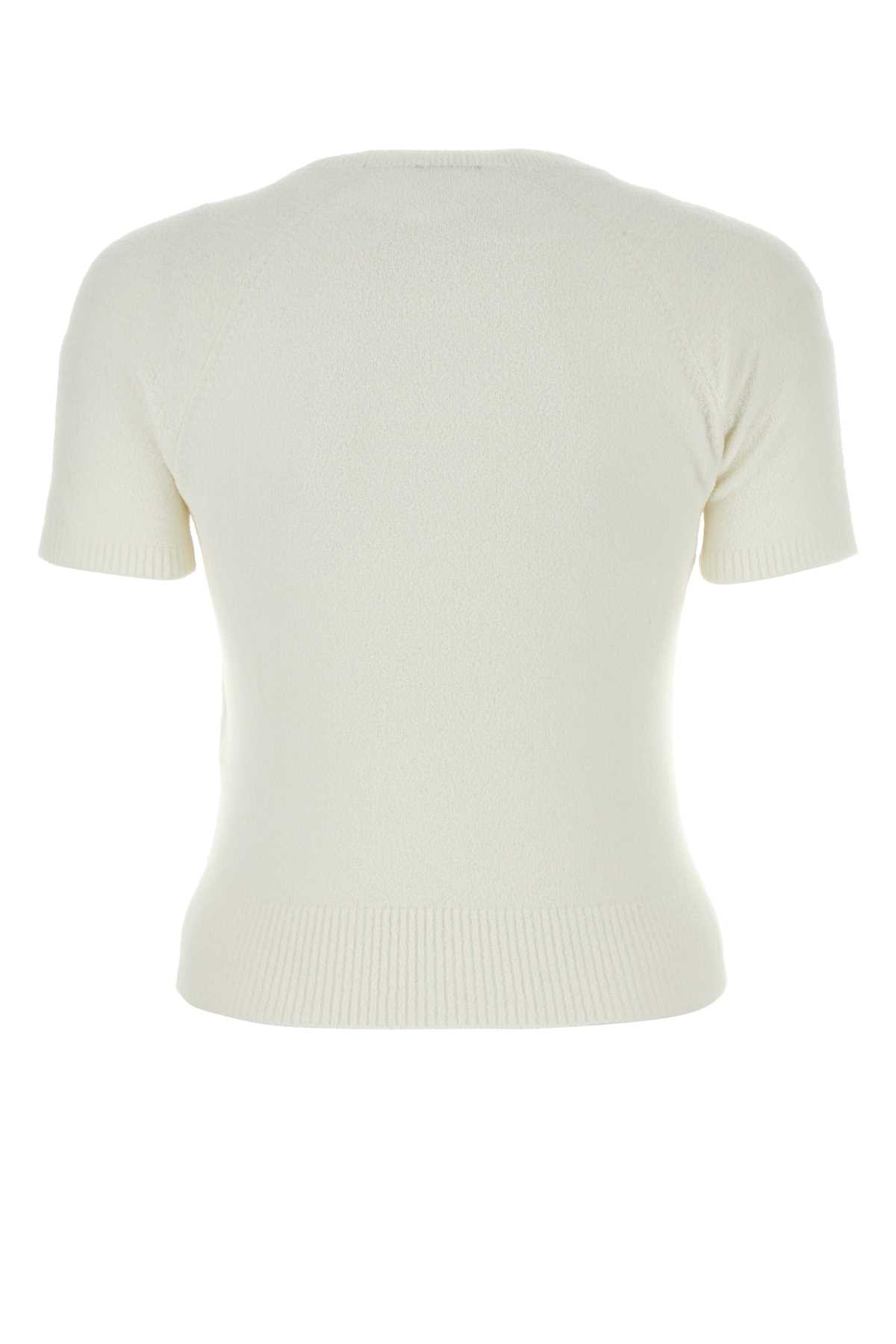 Shop Patou White Cotton Blend Sweater