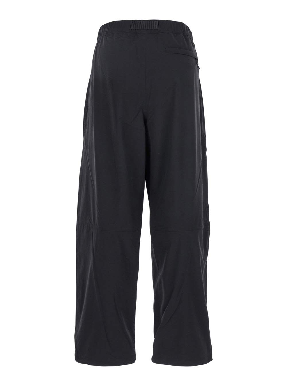 The North Face Black Pants With Adjustable Belt And Logo Patch On The Rear In Tech Fabric Stretch Man In Black