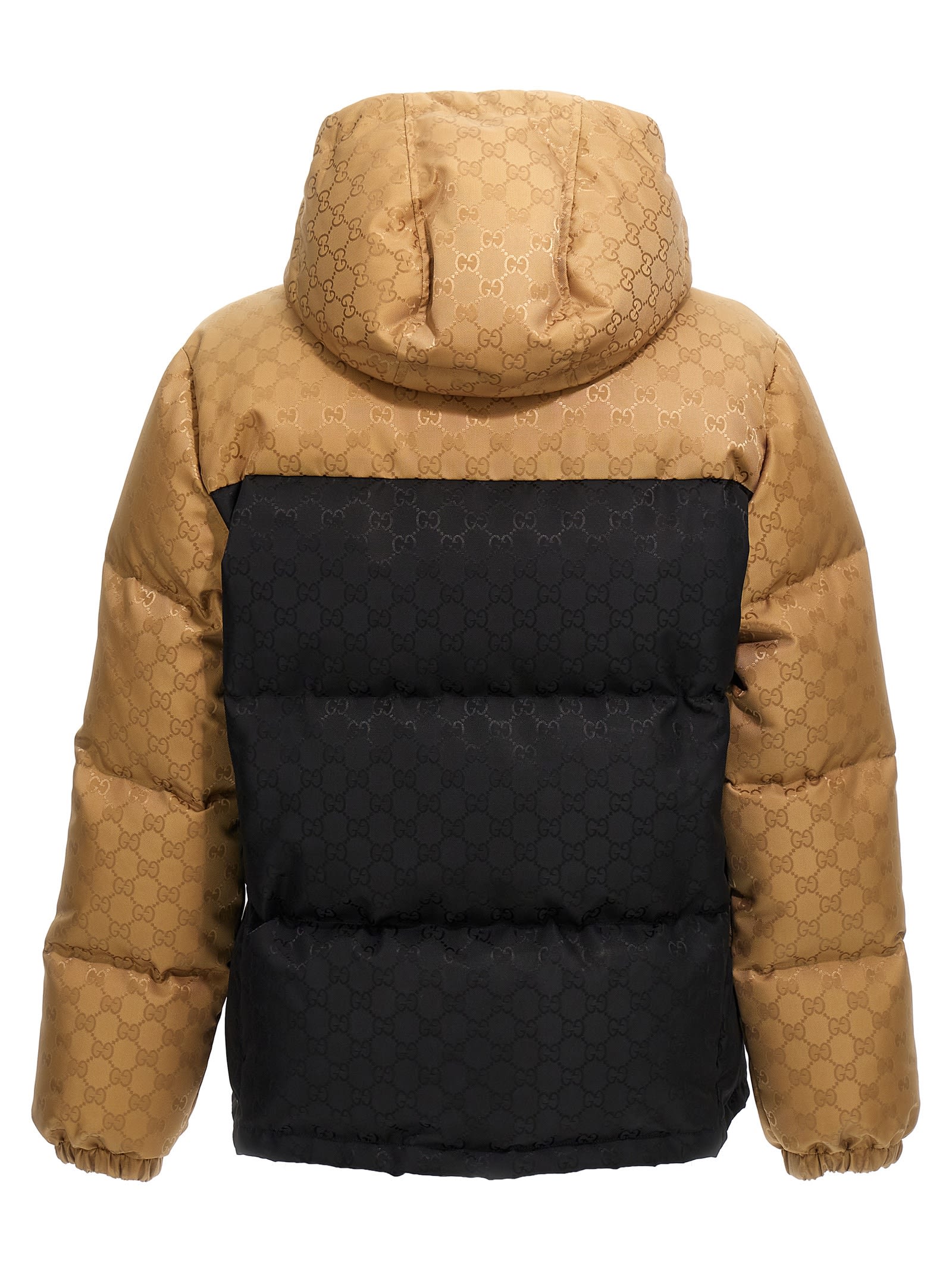 Shop Gucci Gg Down Jacket In Multicolor