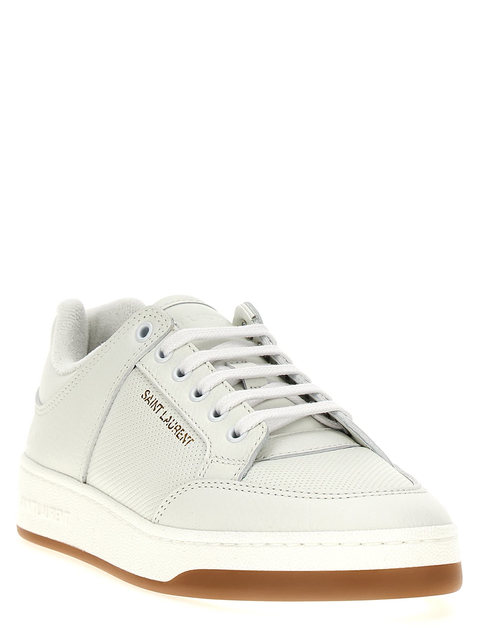 Shop Saint Laurent Sl/61 Sneakers In White