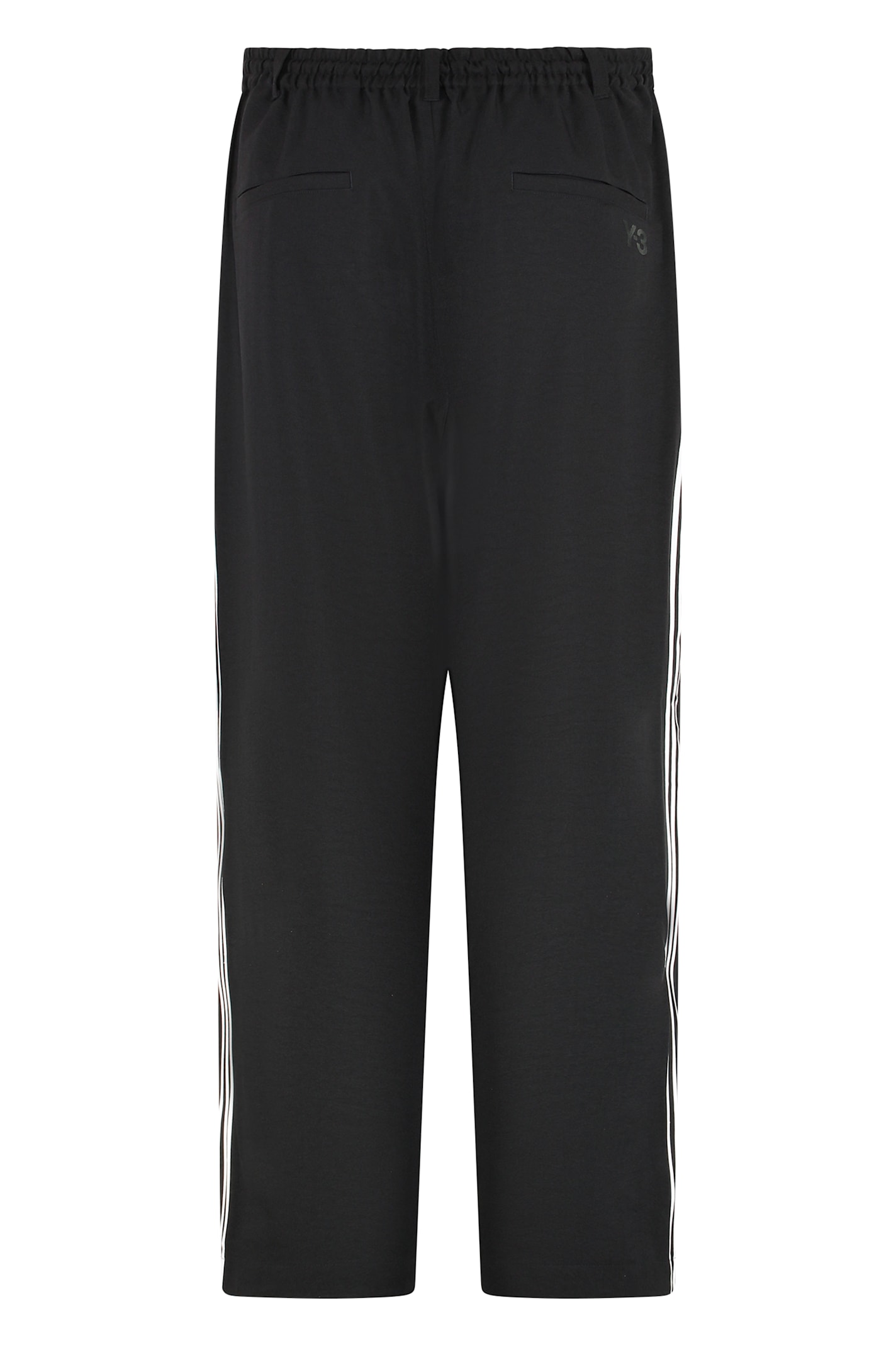 Y-3 Adidas Techno Fabric Track Pants In Black