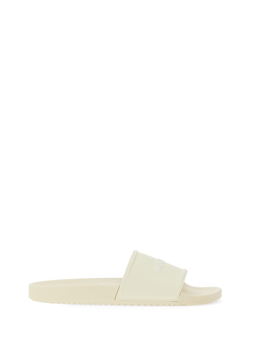 Shop Woolrich Slide Sandal In White
