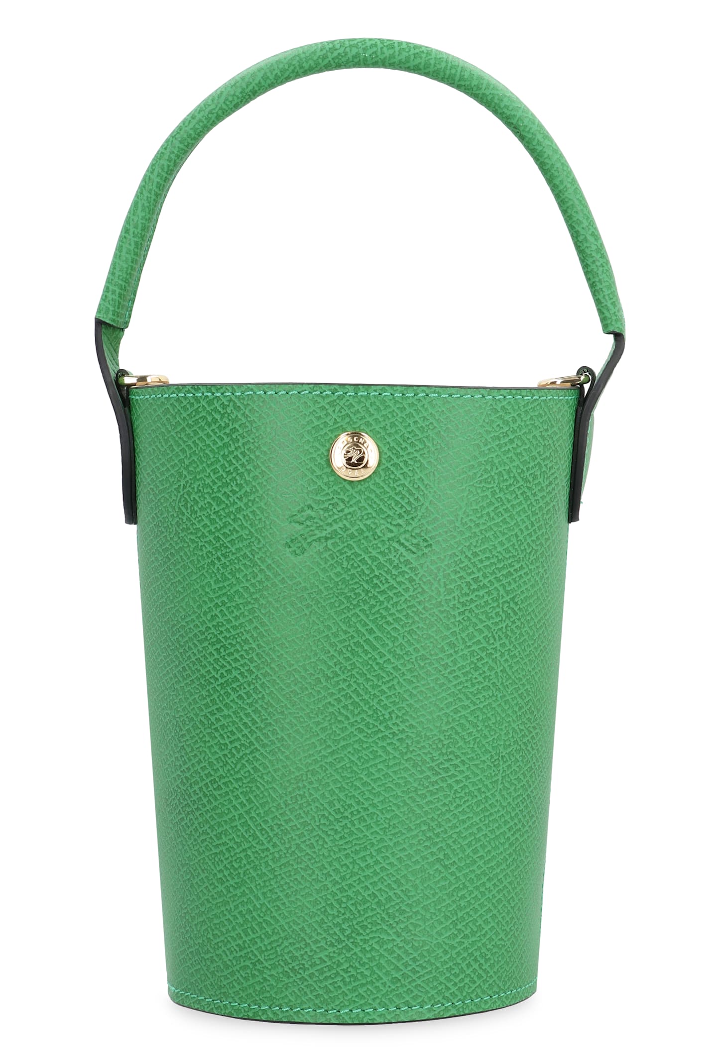 Longchamp Xs Épure Leather Bucket Bag In Green