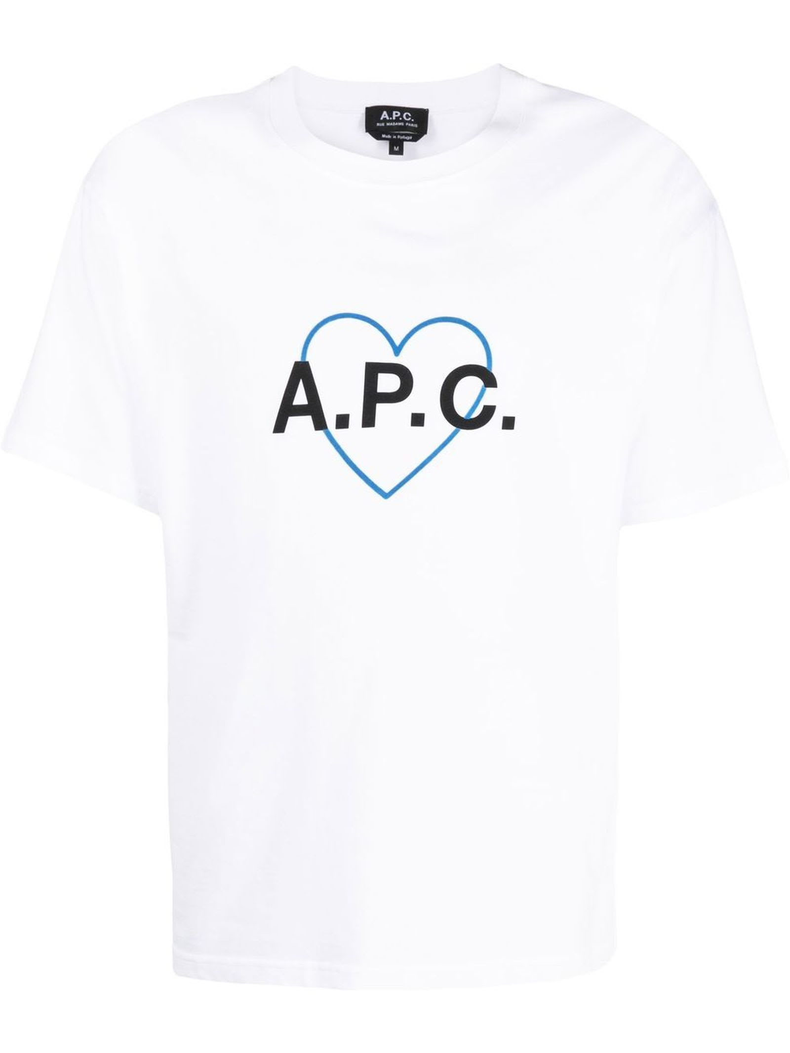 A.P.C. Cloud White Cotton T-shirt