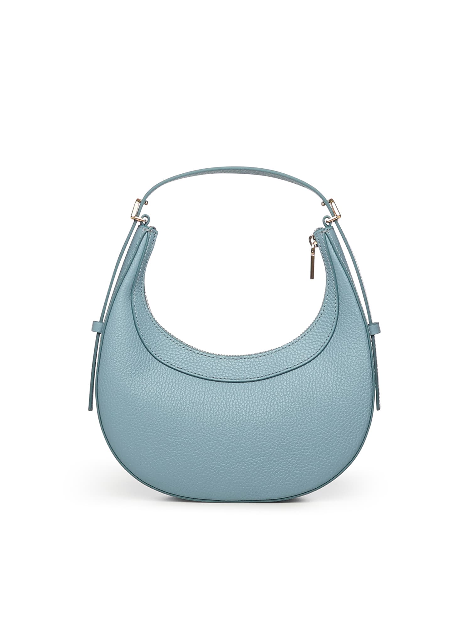 Coccinelle Zip-fastening Leather Shoulder Bag In Blue