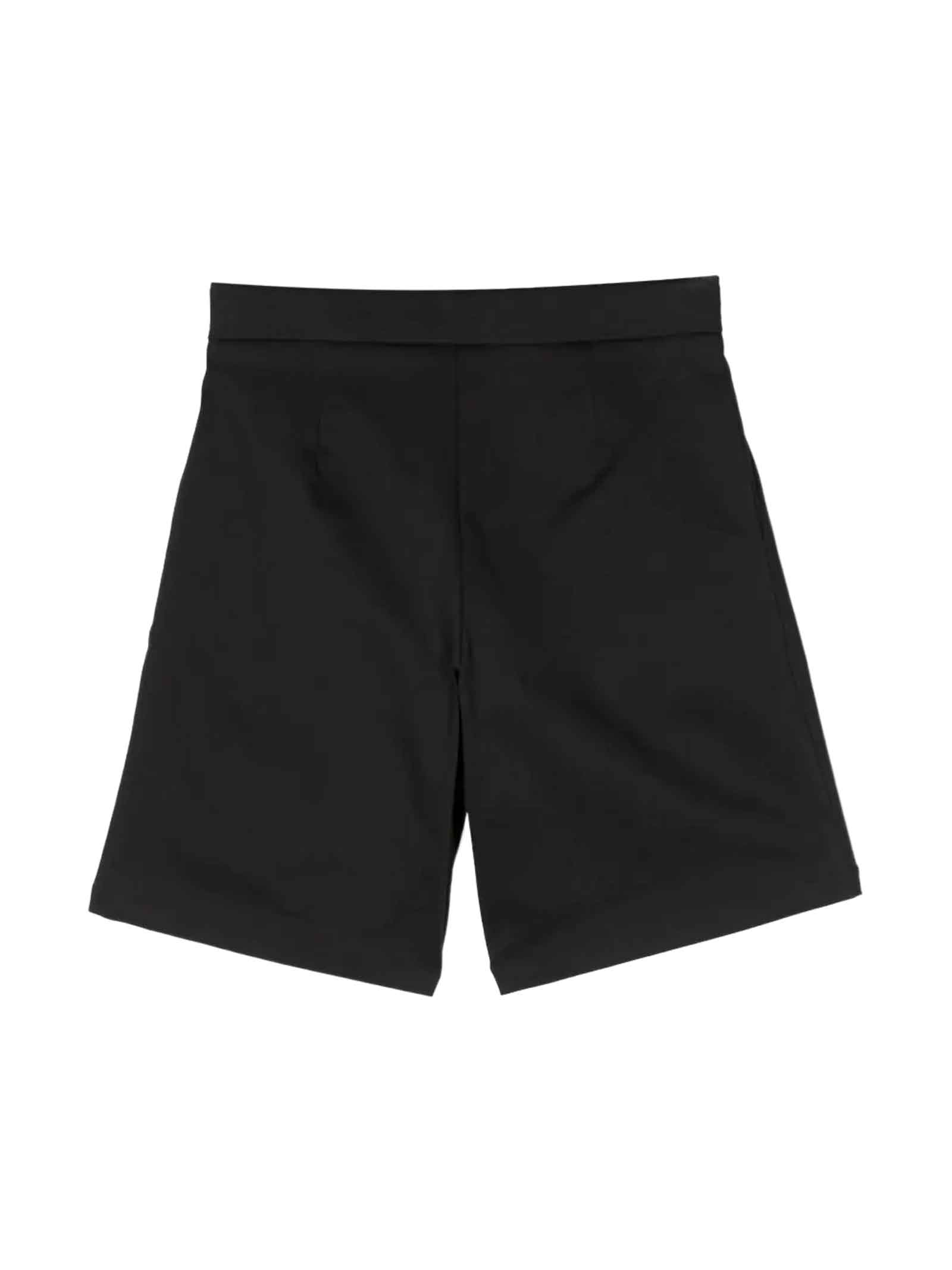 Shop Balmain Black Bermuda Shorts Unisex In Nero