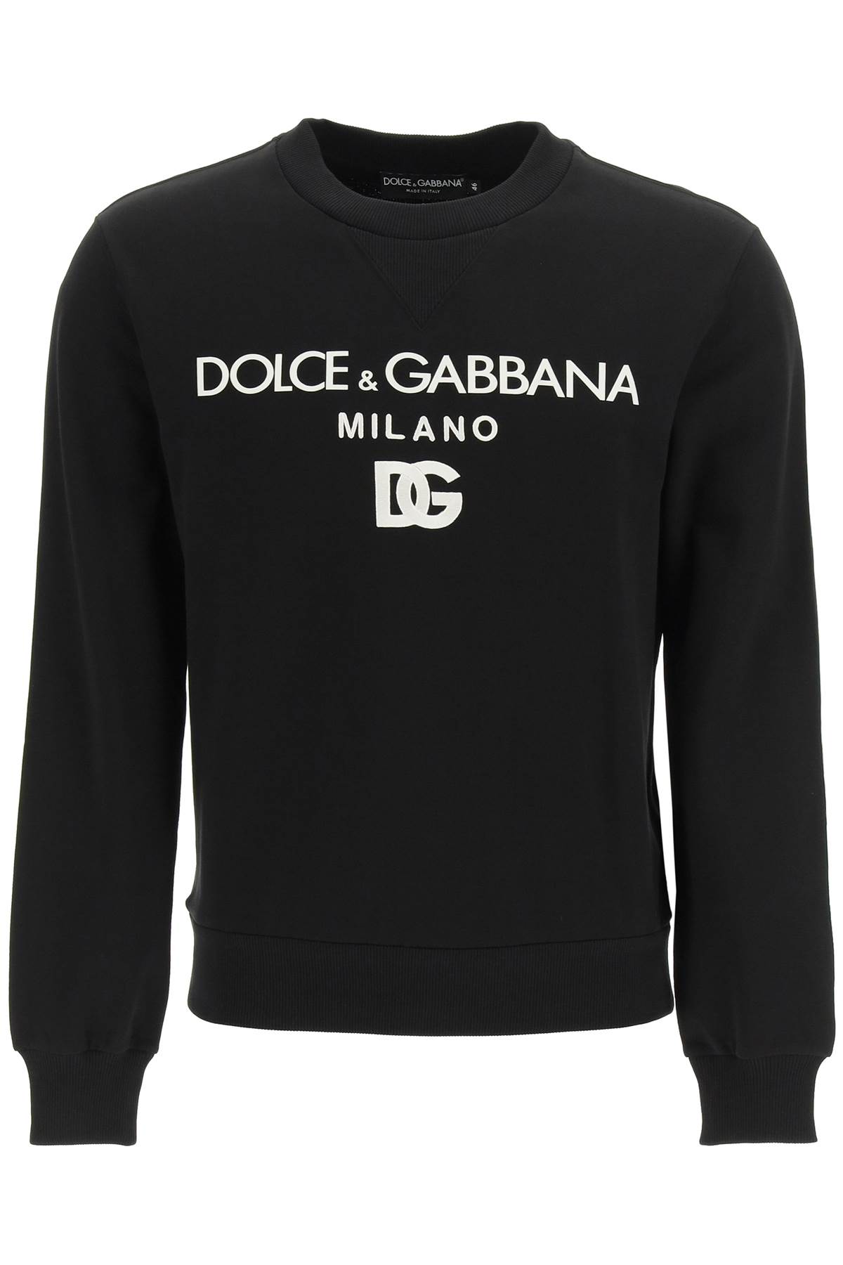 Dolce & Gabbana Crew Neck Sweatshirt With Dg Print And Embroidery