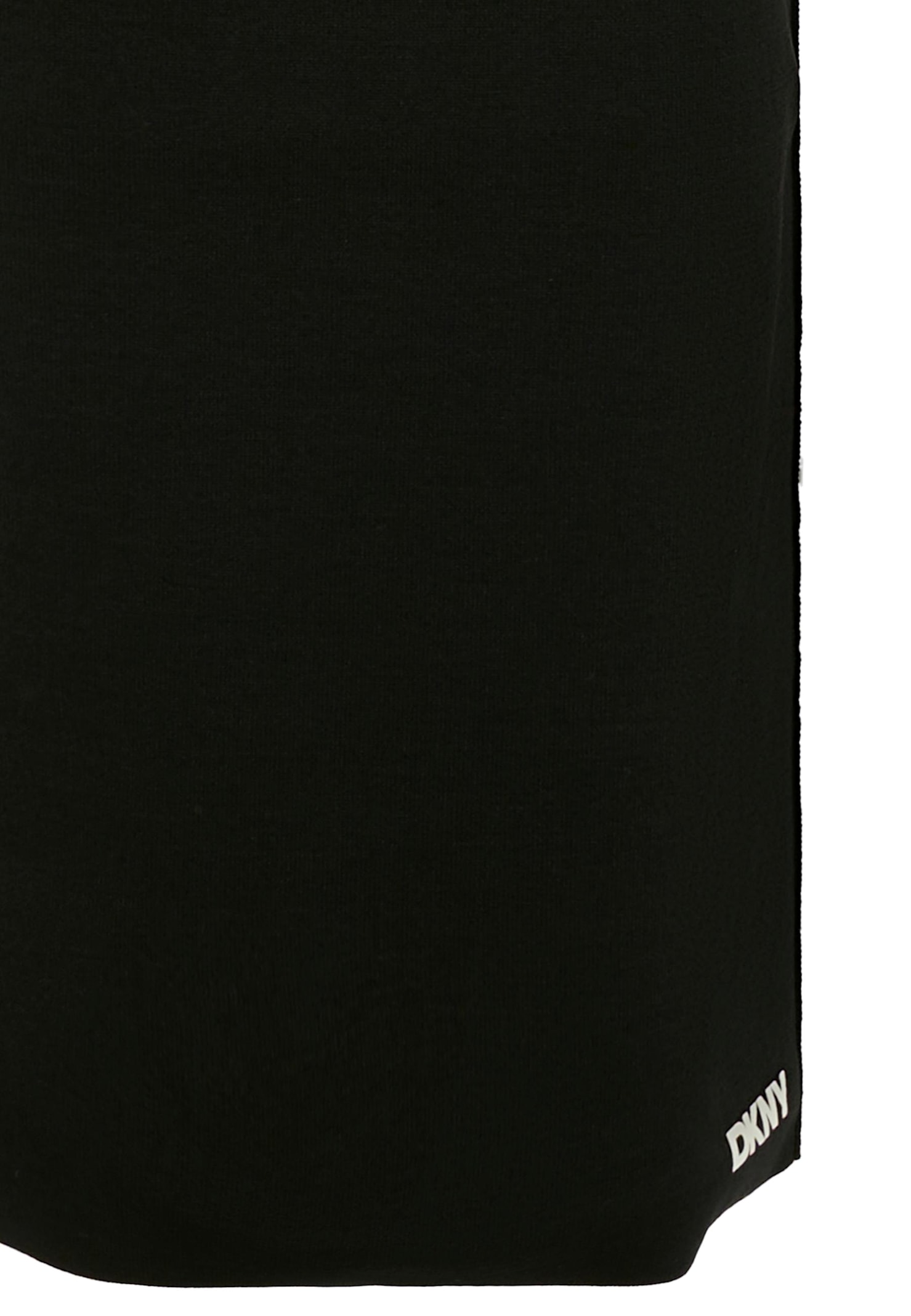 Dkny Black Skirt For Girl With White Logo In Black