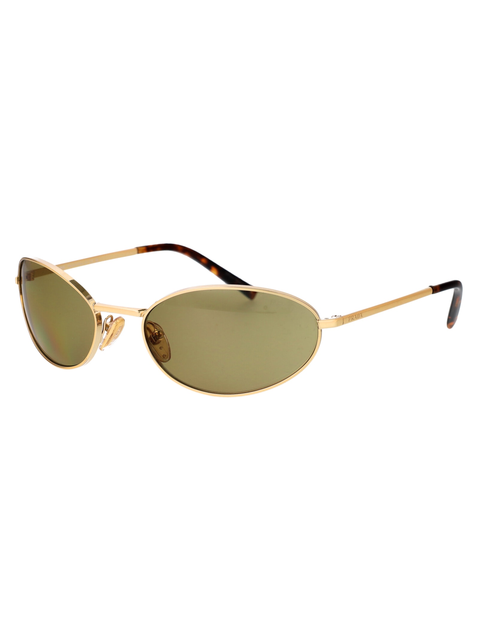 Shop Prada 0pr A59s Sunglasses In 5ak70g Gold