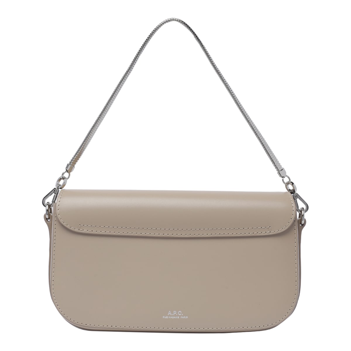 Shop Apc Grace Clutch In Beige